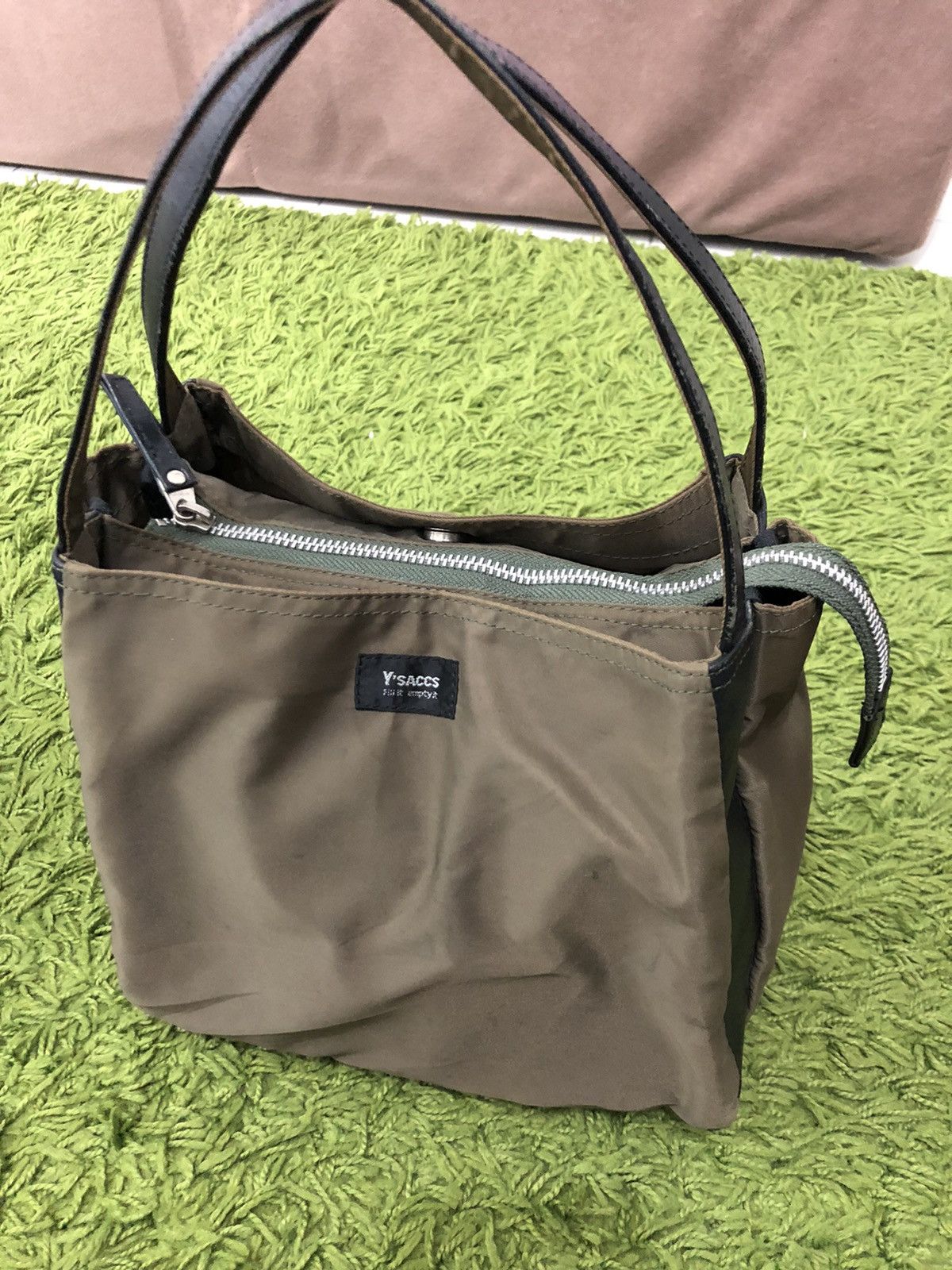 Yohji Yamamoto 🔥FINAL DROP🔥Y’saccs Yohji Yamamoto Tote Bag Olive Green Size ONE SIZE - 8 Thumbnail