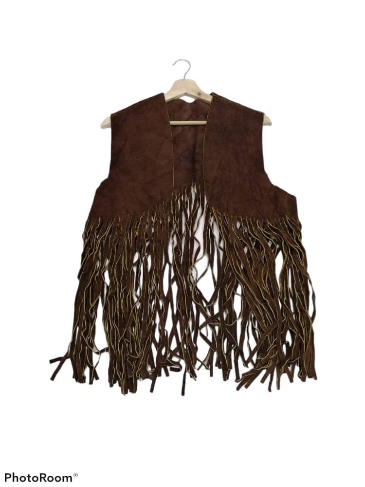 Leather × Vintage Vintage Cowboy Suede Leather Vests Size US S / EU 44-46 / 1 - 1 Thumbnail