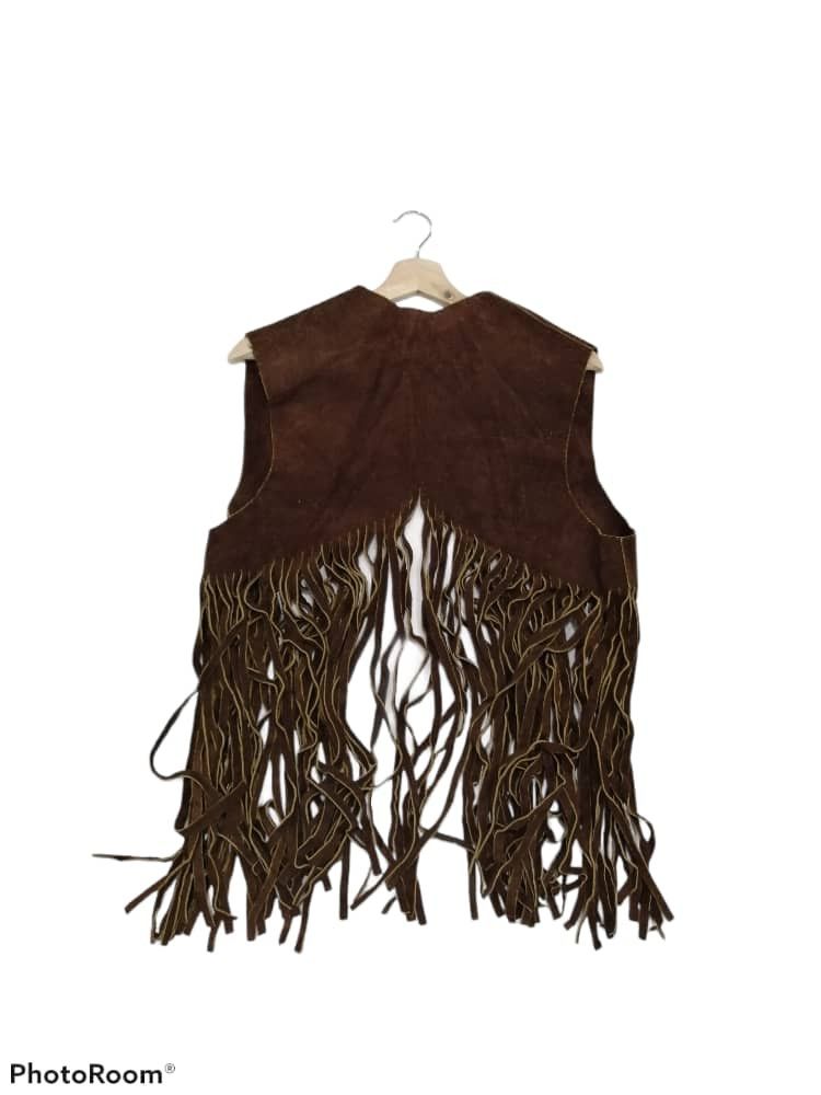 Leather × Vintage Vintage Cowboy Suede Leather Vests Size US S / EU 44-46 / 1 - 2 Thumbnail
