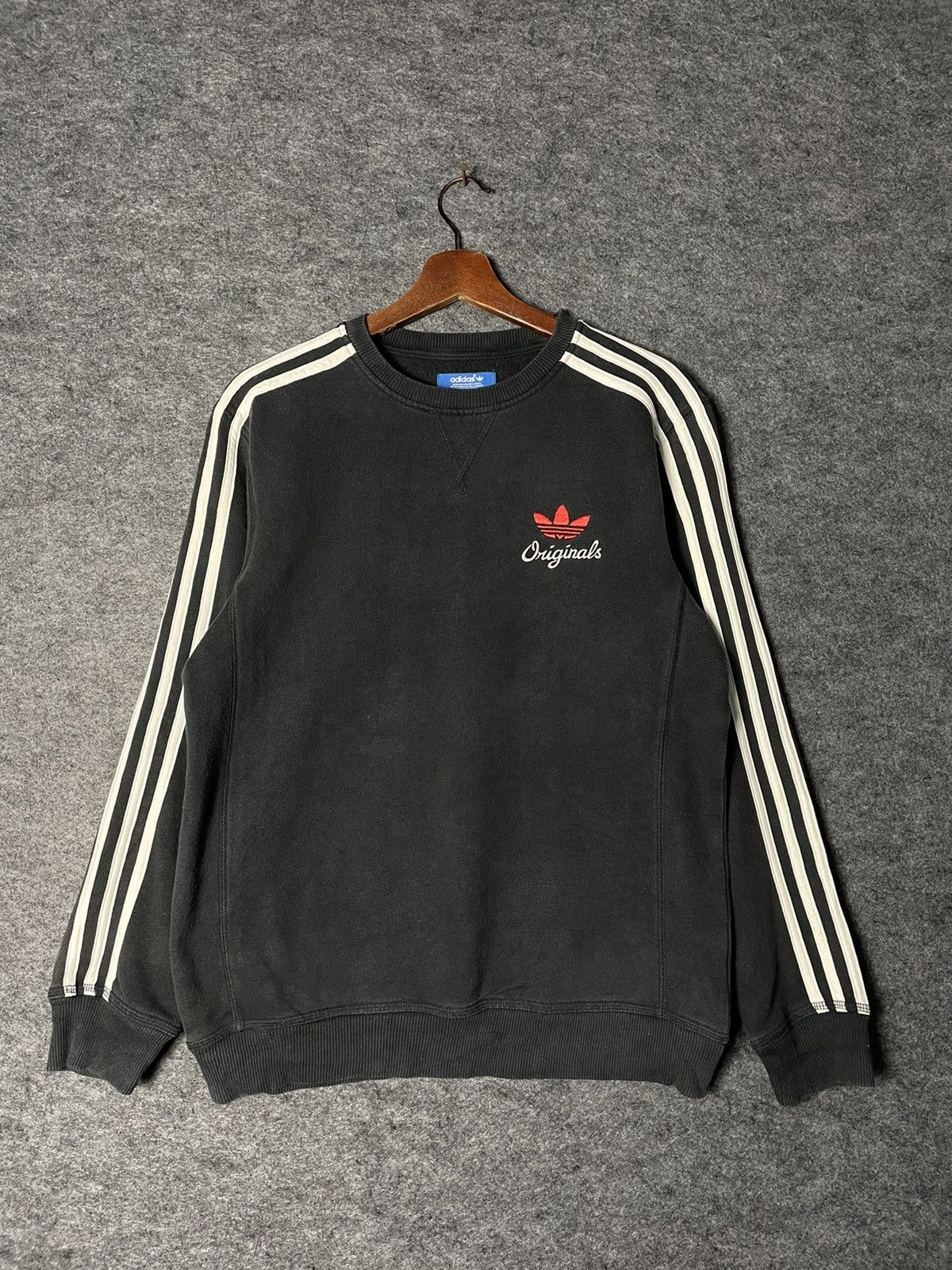 Adidas ADIDAS ORIGINALS 3 STRIPE SWEATSHIRT Size US M / EU 48-50 / 2 - 1 Thumbnail