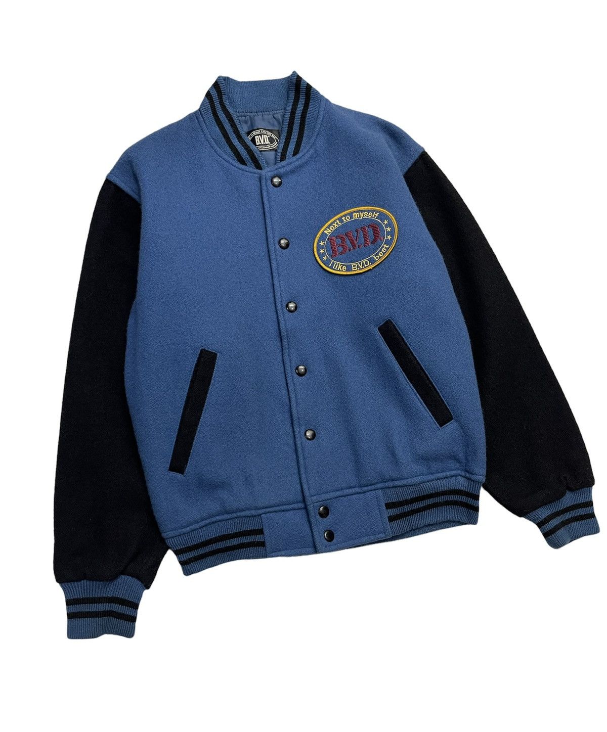 Japanese Brand Vintage 90s BVD Wool Varsity Jacket Size US S / EU 44-46 / 1 - 3 Thumbnail