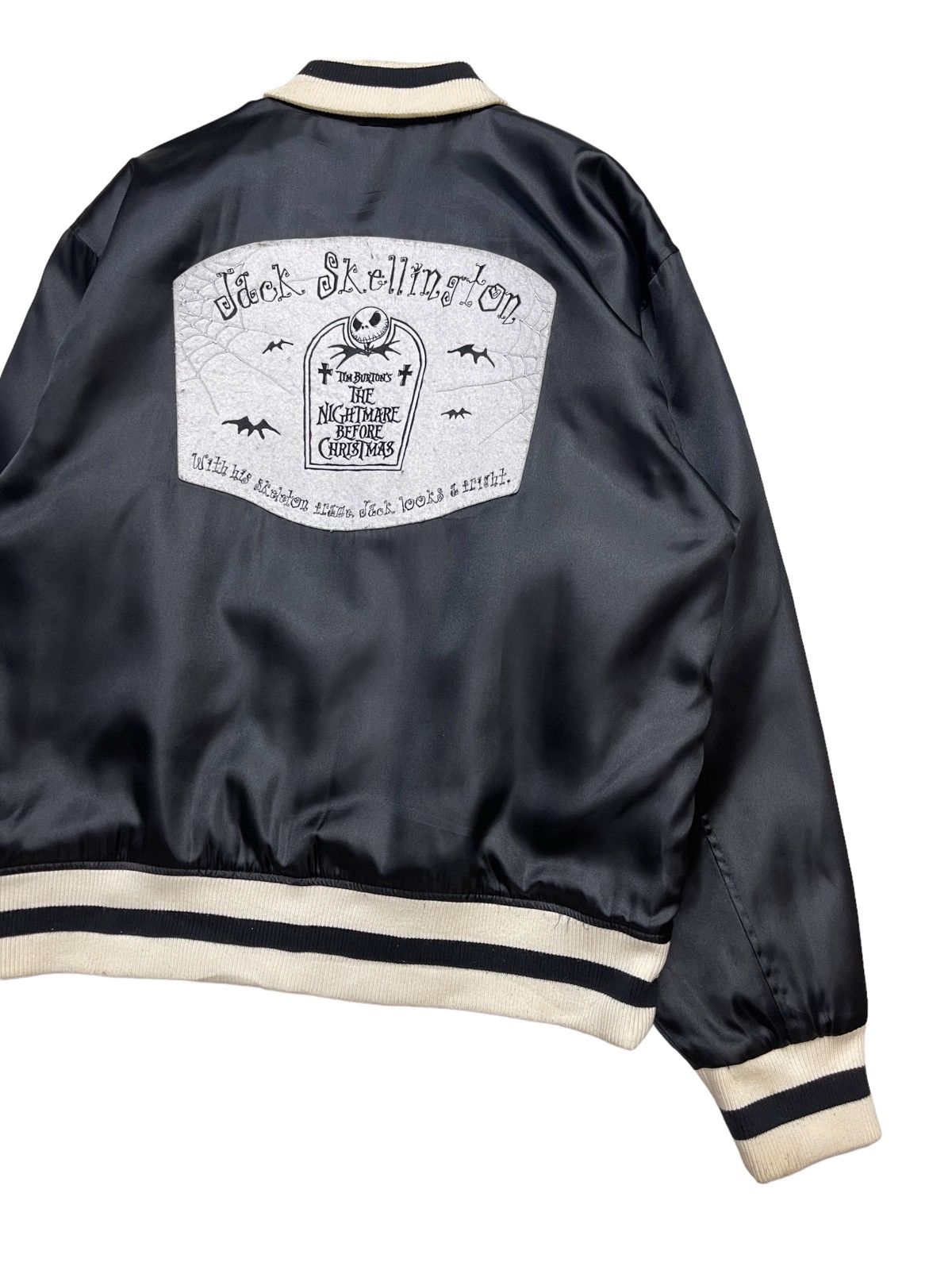 Japanese Brand Jack Skellington The Nightmare Halloween Bomber Jacket Size US L / EU 52-54 / 3 - 11 Thumbnail