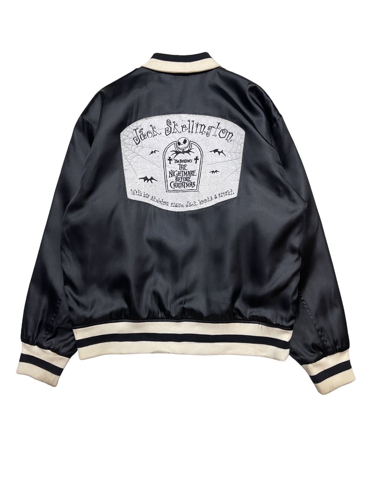 Japanese Brand Jack Skellington The Nightmare Halloween Bomber Jacket Size US L / EU 52-54 / 3 - 2 Thumbnail
