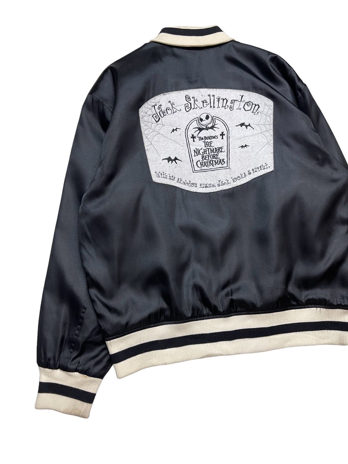 Japanese Brand Jack Skellington The Nightmare Halloween Bomber Jacket Size US L / EU 52-54 / 3 - 10 Thumbnail