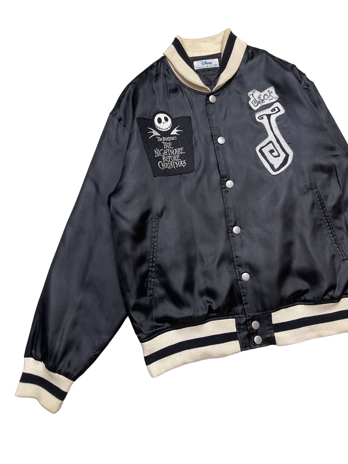 Japanese Brand Jack Skellington The Nightmare Halloween Bomber Jacket Size US L / EU 52-54 / 3 - 8 Thumbnail