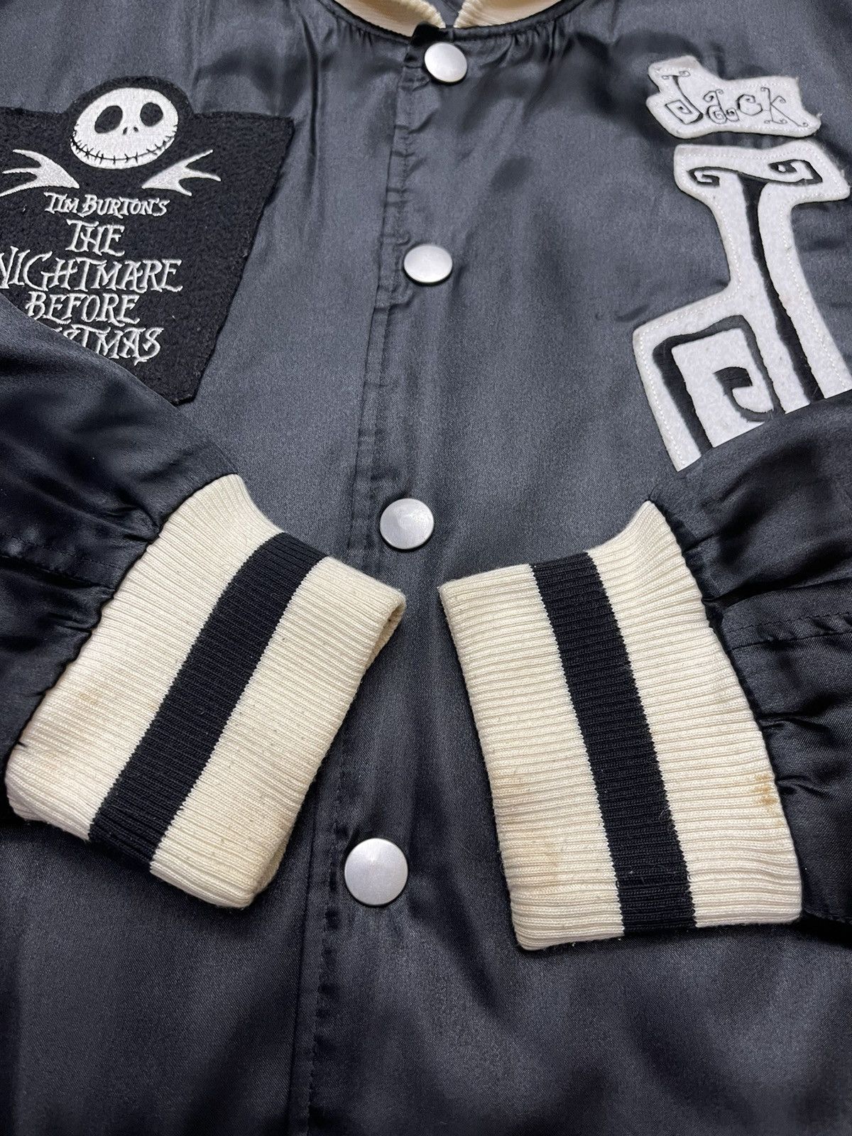 Japanese Brand Jack Skellington The Nightmare Halloween Bomber Jacket Size US L / EU 52-54 / 3 - 17 Thumbnail