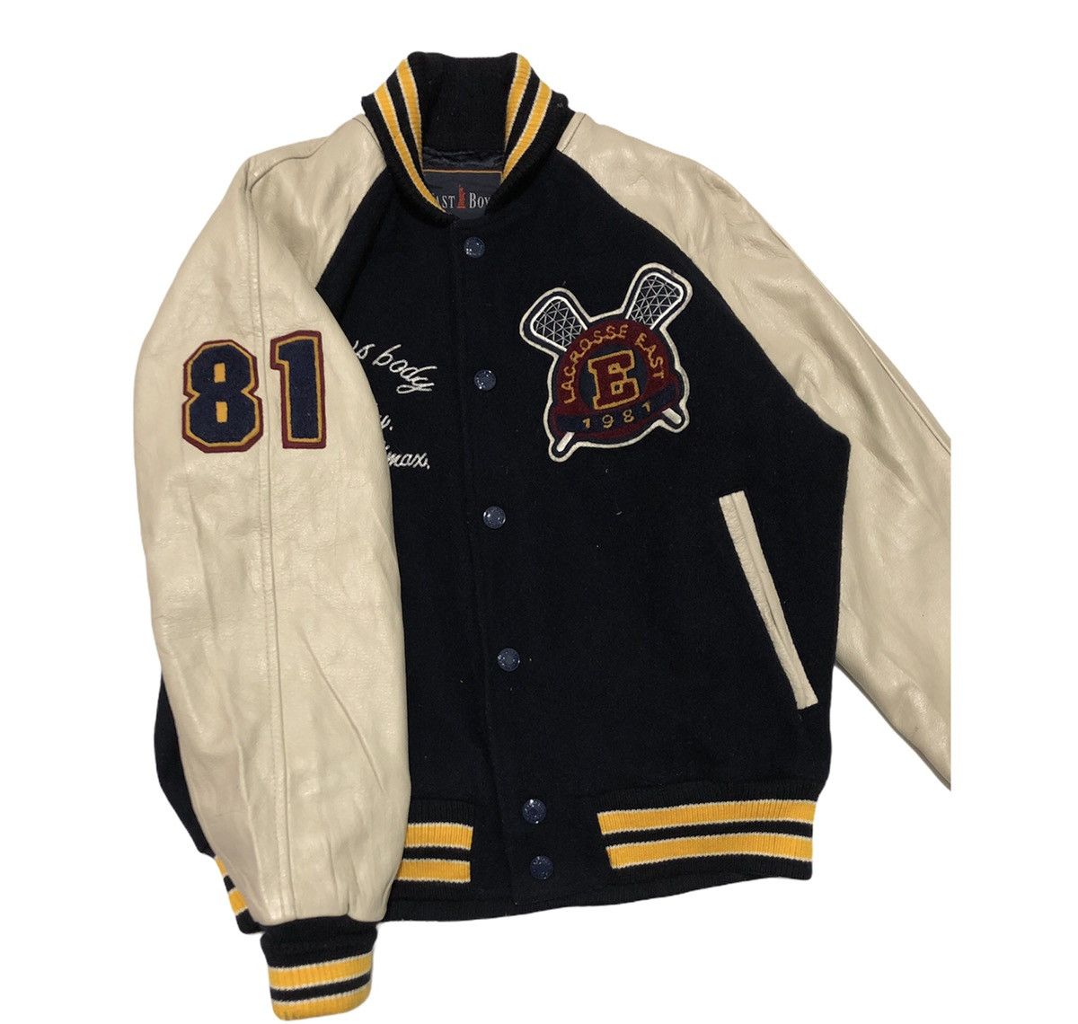 Vintage VJ30 EastBoy Big Logo Varsity Jacket Size US M / EU 48-50 / 2 - 4 Thumbnail