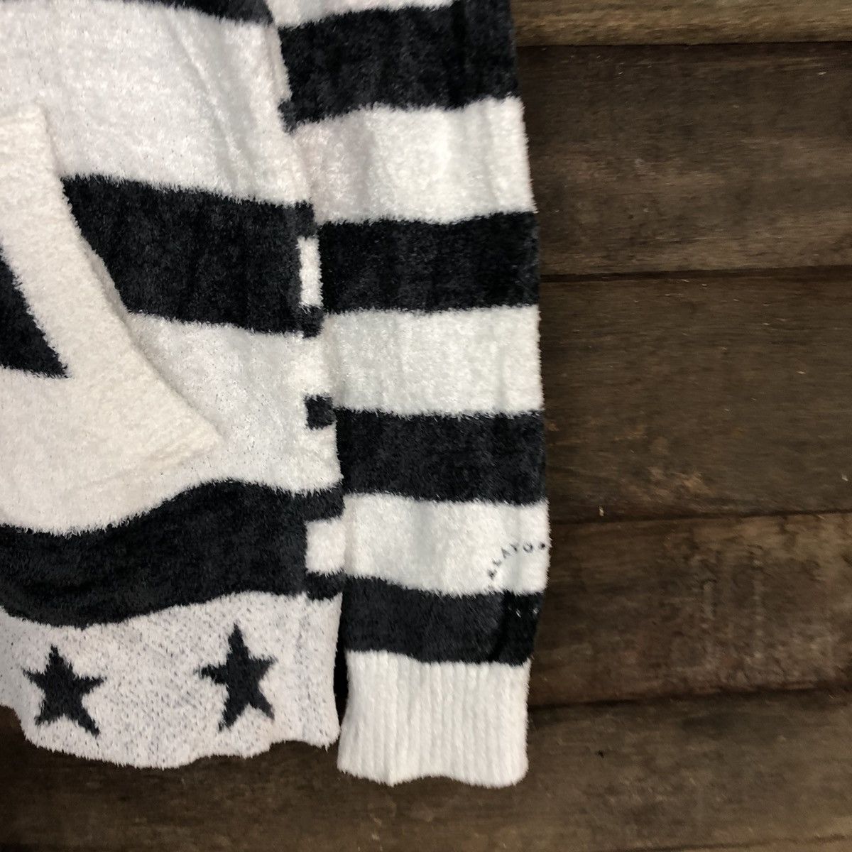 Homespun Knitwear DLL Gelato Pique Stripe fleece Mohair shaggy Knitwear #c1045 Size US M / EU 48-50 / 2 - 4 Thumbnail