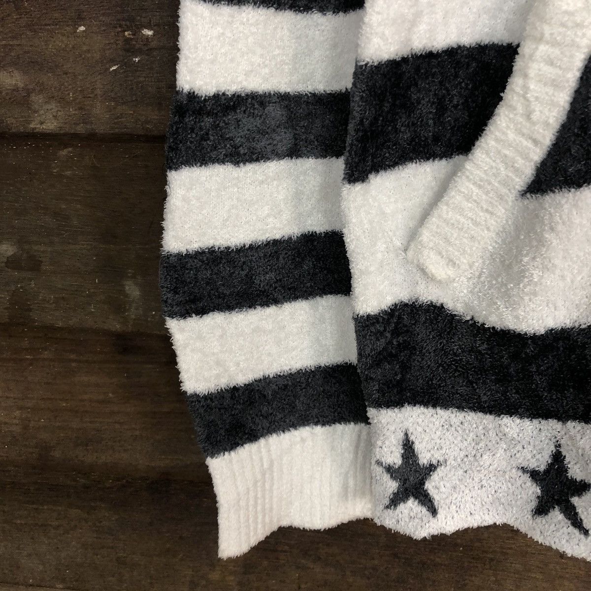 Homespun Knitwear DLL Gelato Pique Stripe fleece Mohair shaggy Knitwear #c1045 Size US M / EU 48-50 / 2 - 5 Thumbnail