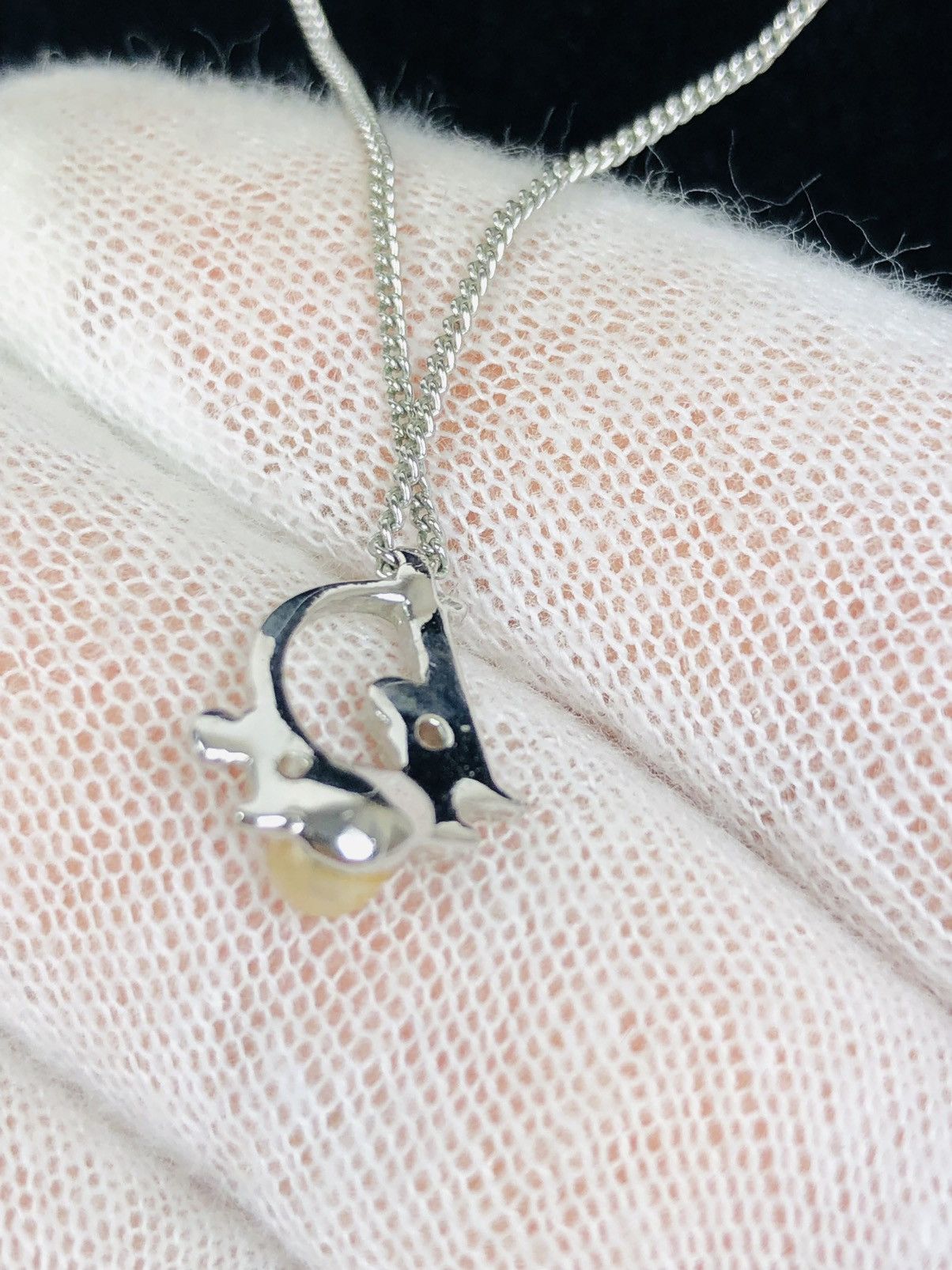 Dior Dior pearl logo necklace Size ONE SIZE - 3 Thumbnail