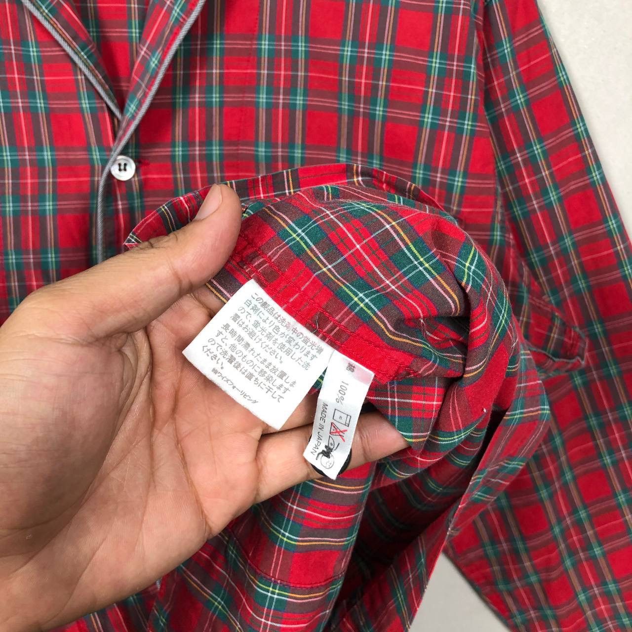 Yohji Yamamoto Yohji Yamamoto Y’s For Living Checkered Pajamas Buttons Up Size US L / EU 52-54 / 3 - 5 Thumbnail