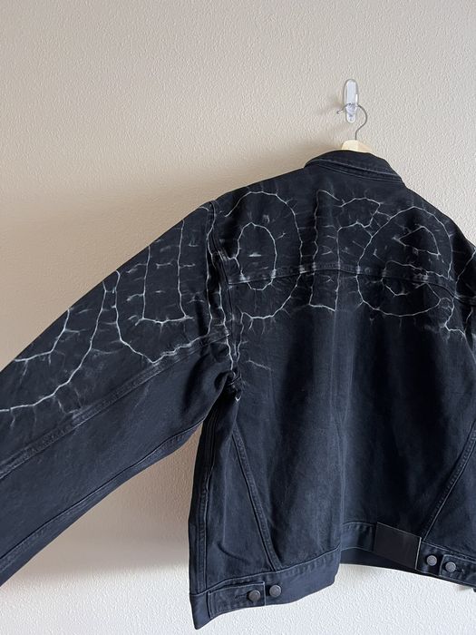 Supreme Supreme Shibori Denim Trucker Jacket in Black | Grailed