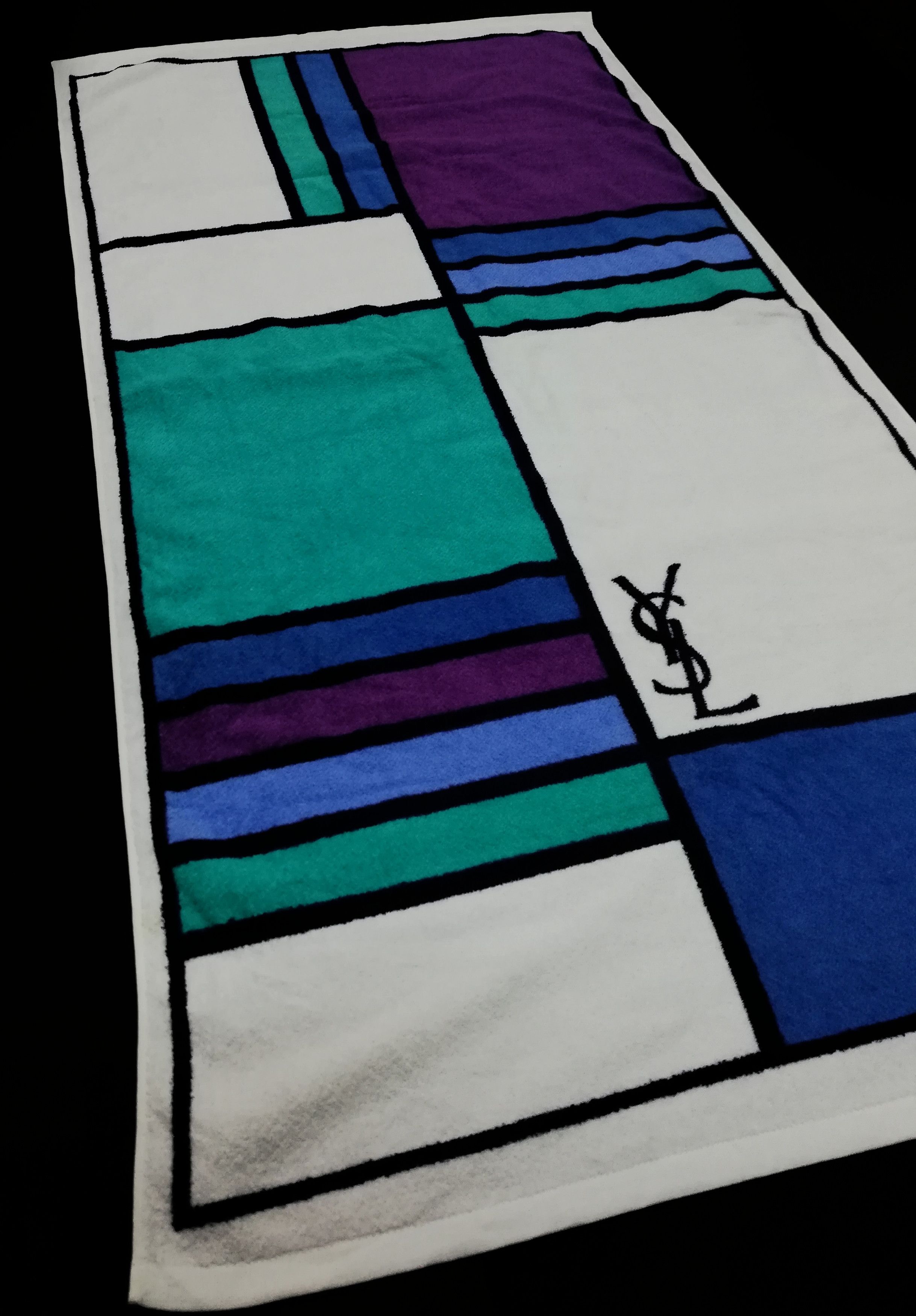 Vintage × Yves Saint Laurent 🔥Yves Saint Laurent Hand Towel H 45 × W 24 "inches🔥 Size ONE SIZE - 2 Thumbnail