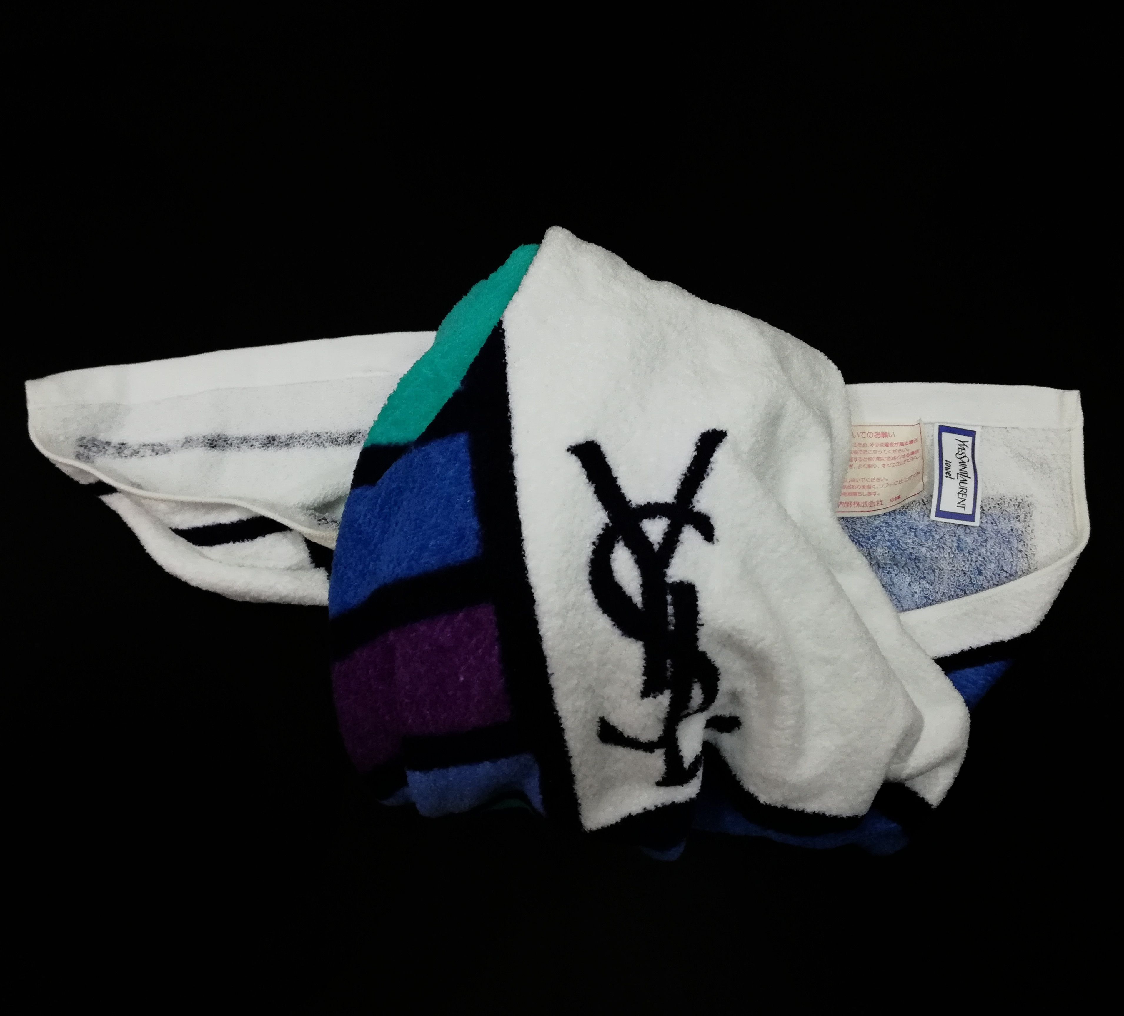 Vintage × Yves Saint Laurent 🔥Yves Saint Laurent Hand Towel H 45 × W 24 "inches🔥 Size ONE SIZE - 16 Thumbnail