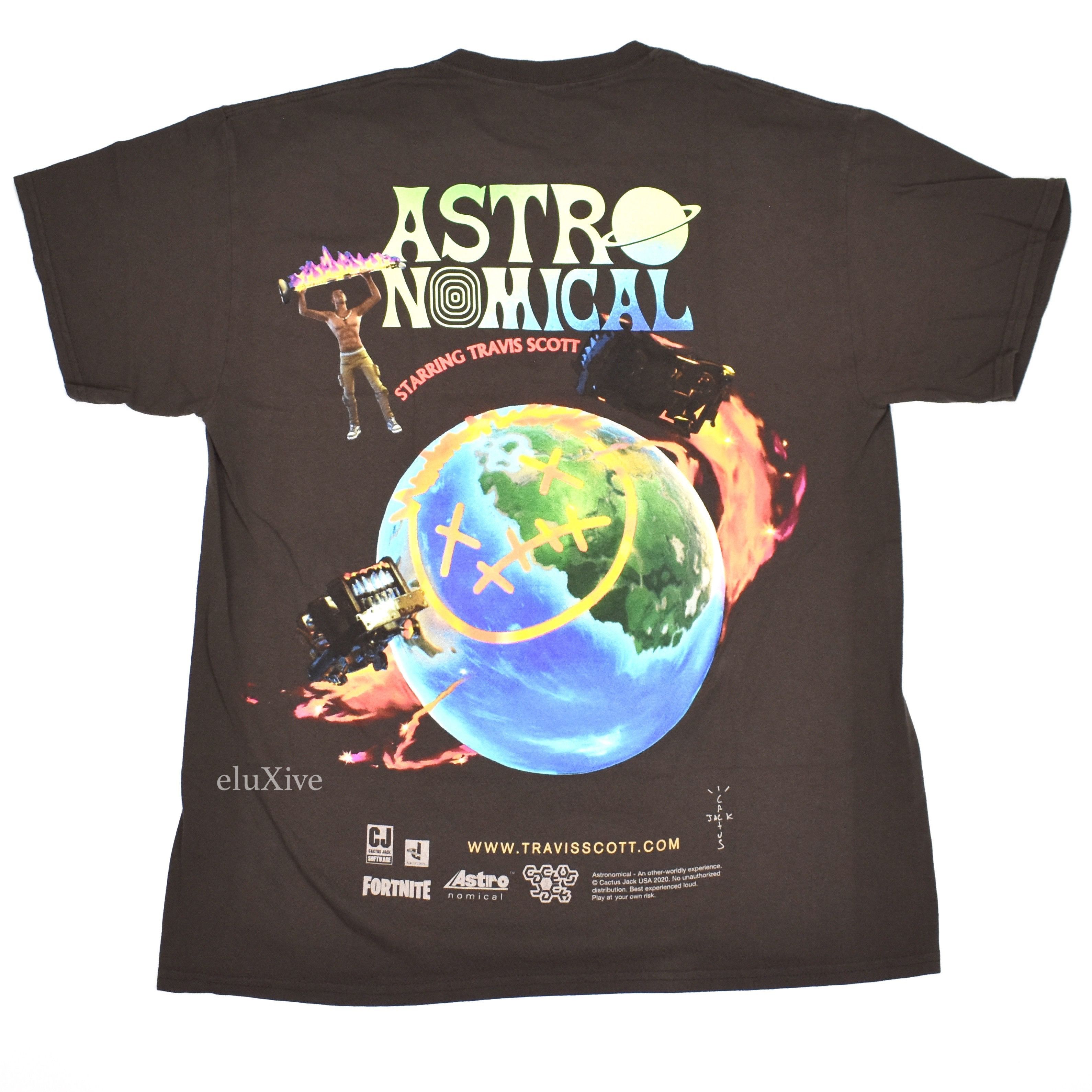 Cactus deals Jack Astronomical T Shirt Mens M Black Travis Scott Fortnite. 100% authen