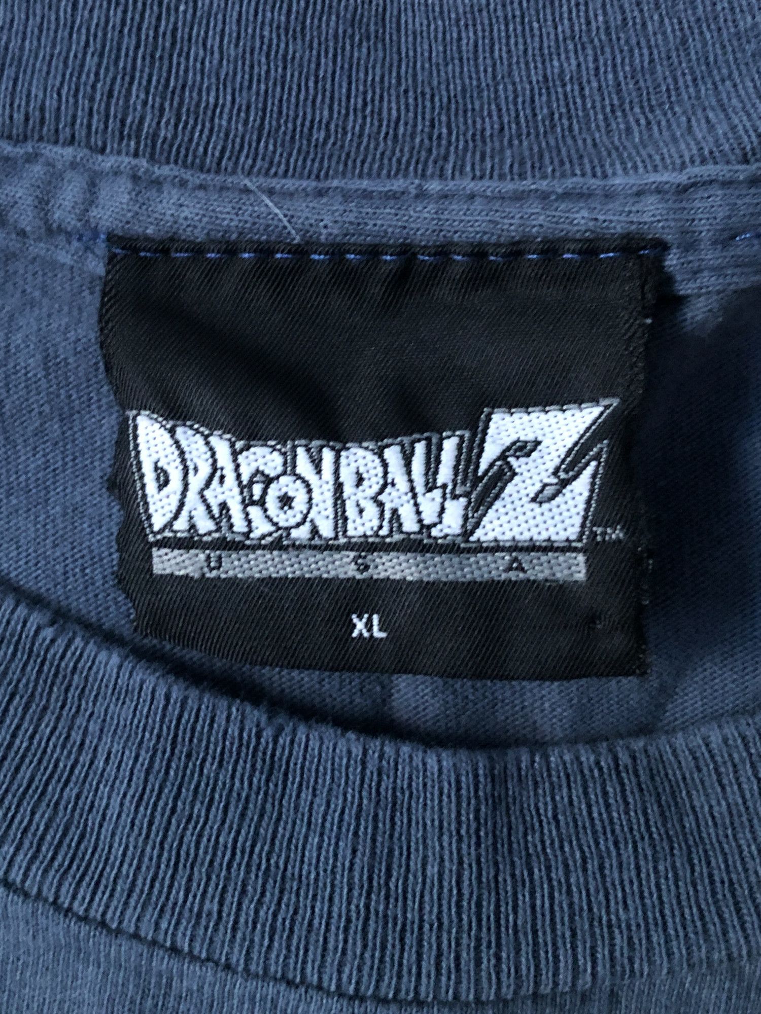 Vintage 1998 Faded Navy Dragon Ball Z 'Super Saiyan' T-Shirt Size US XL / EU 56 / 4 - 6 Thumbnail