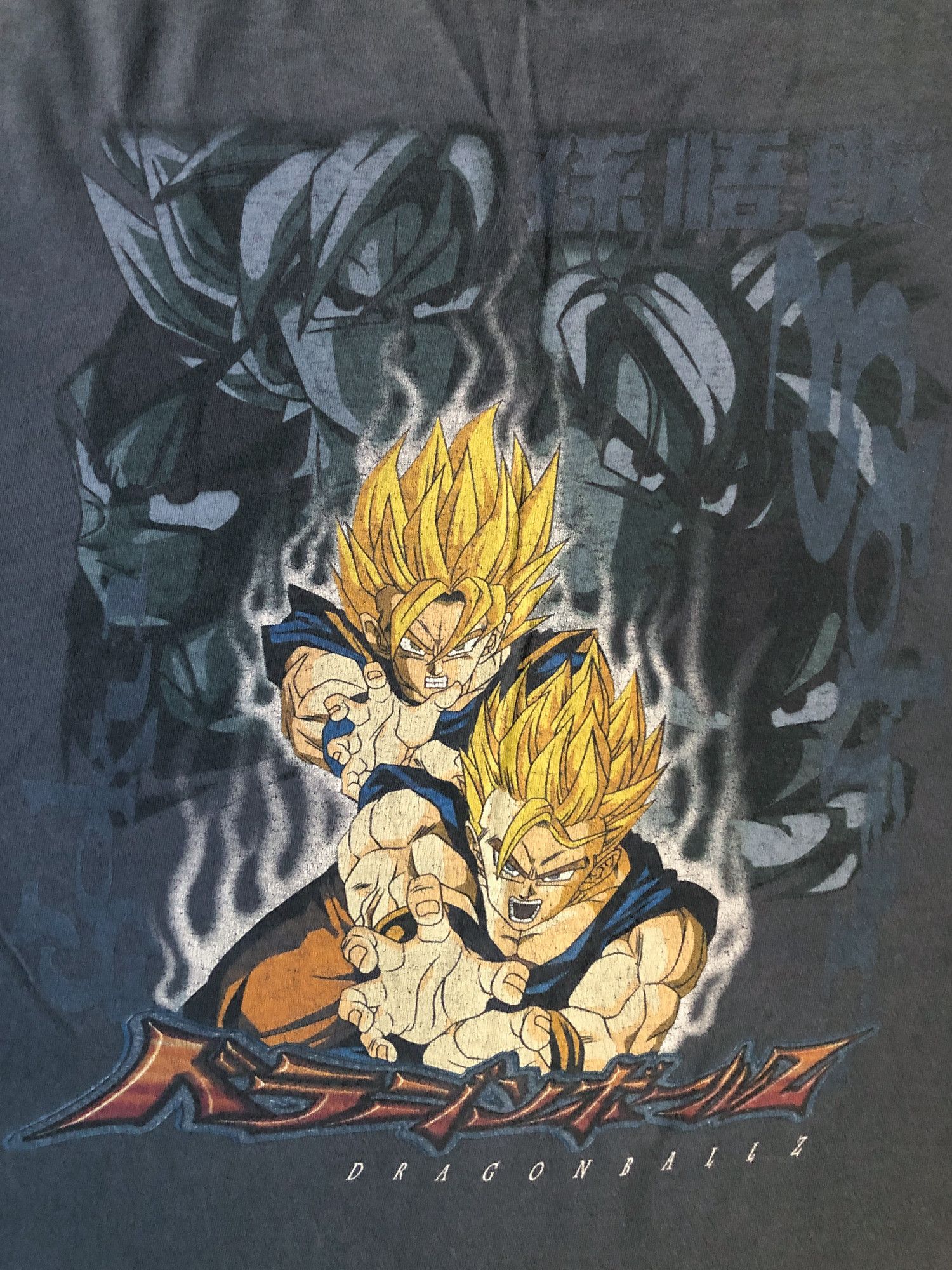 Vintage 1998 Faded Navy Dragon Ball Z 'Super Saiyan' T-Shirt Size US XL / EU 56 / 4 - 3 Thumbnail