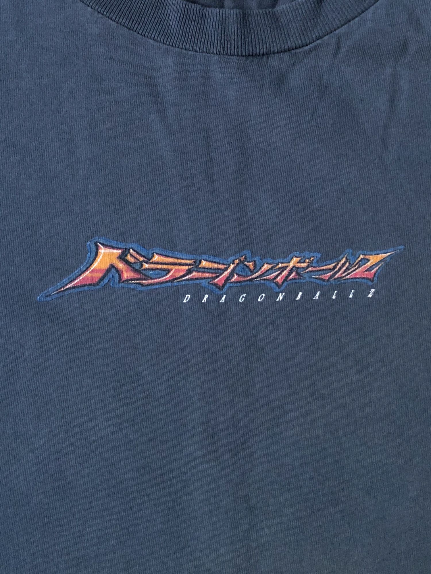 Vintage 1998 Faded Navy Dragon Ball Z 'Super Saiyan' T-Shirt Size US XL / EU 56 / 4 - 5 Thumbnail
