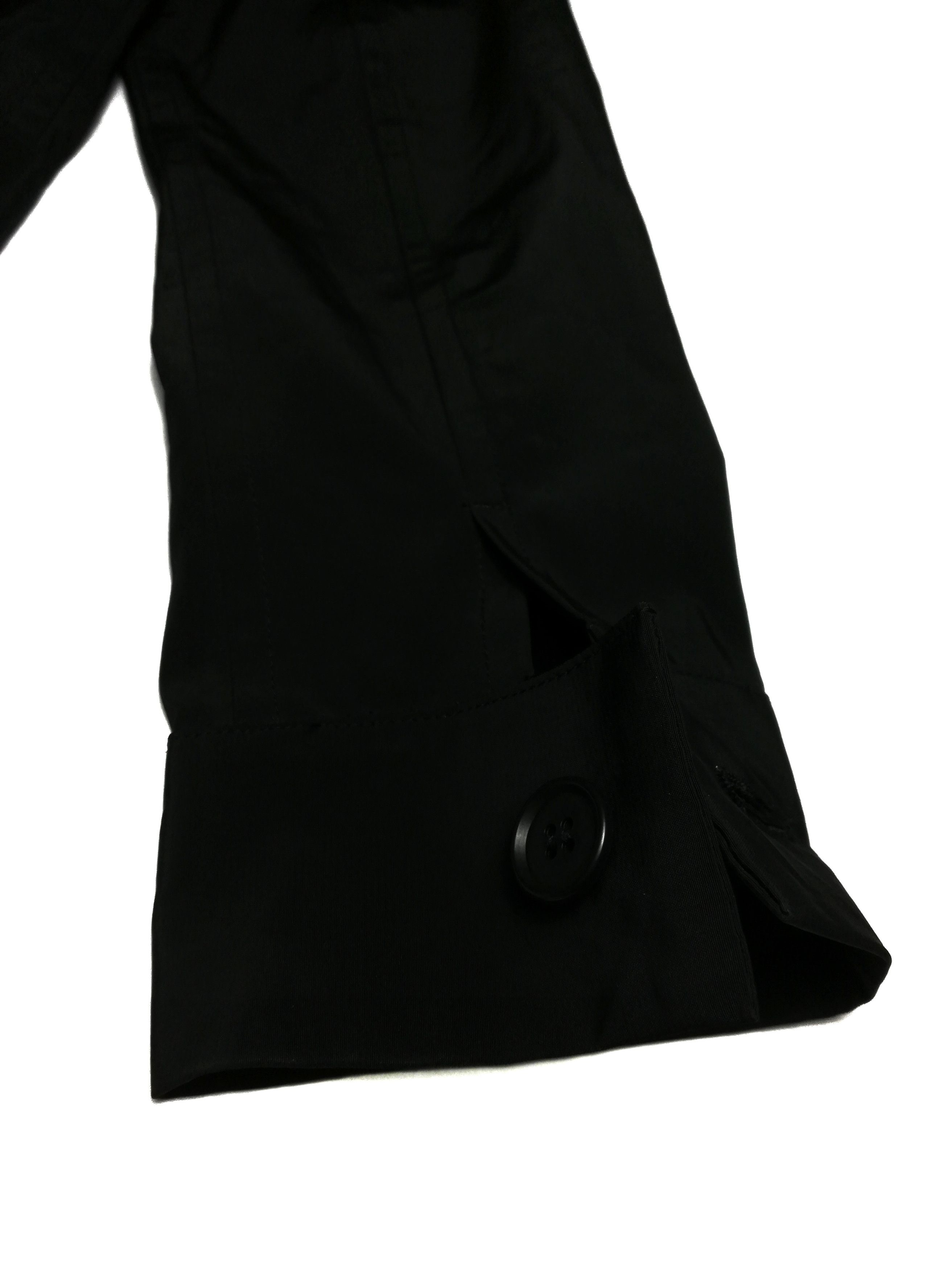 Limi Feu × Yohji Yamamoto 🔥Limi Feu Black Polyester Buckle Cropped Top Jacket Crazy Size US S / EU 44-46 / 1 - 16 Thumbnail