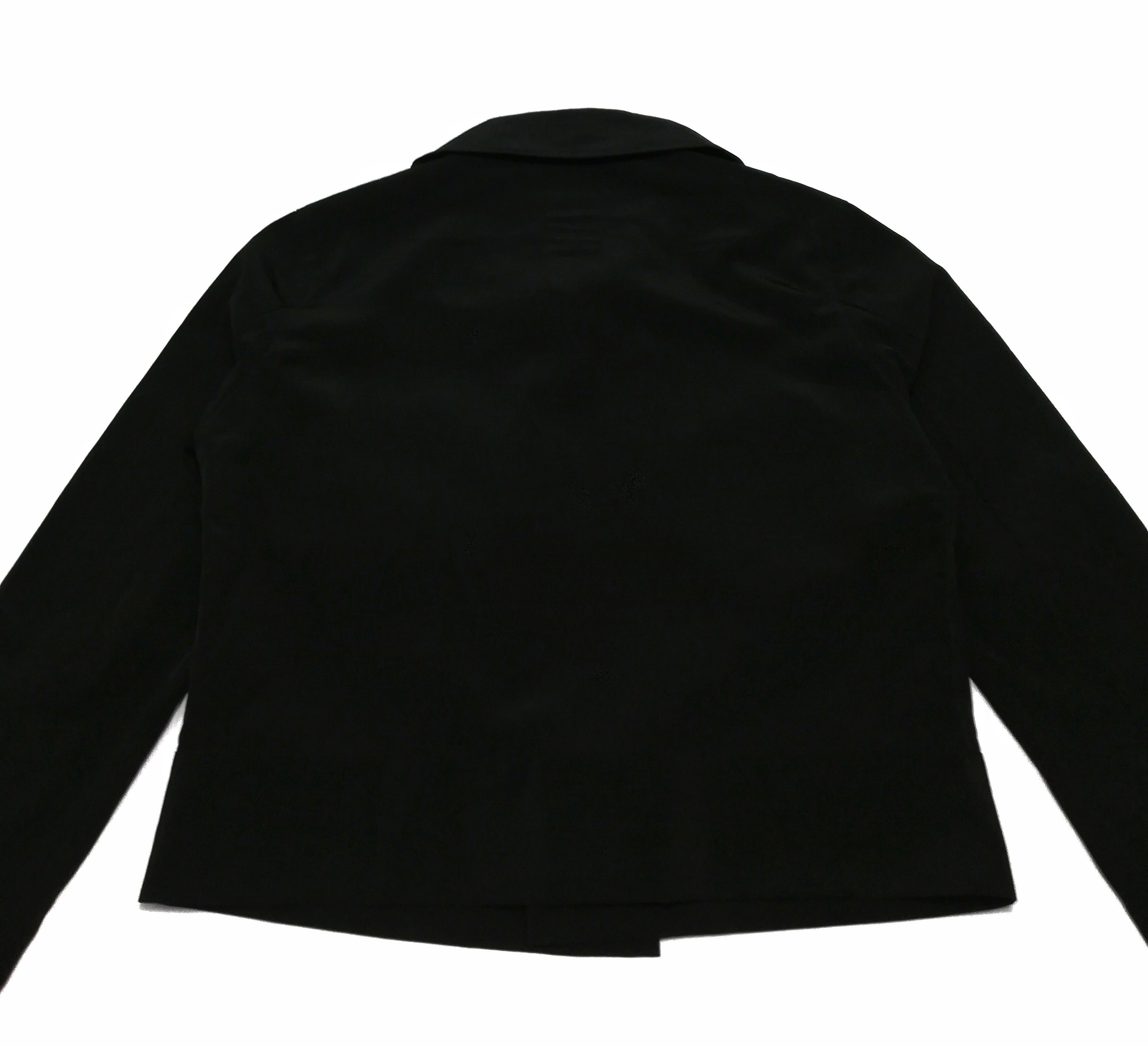 Limi Feu × Yohji Yamamoto 🔥Limi Feu Black Polyester Buckle Cropped Top Jacket Crazy Size US S / EU 44-46 / 1 - 12 Thumbnail