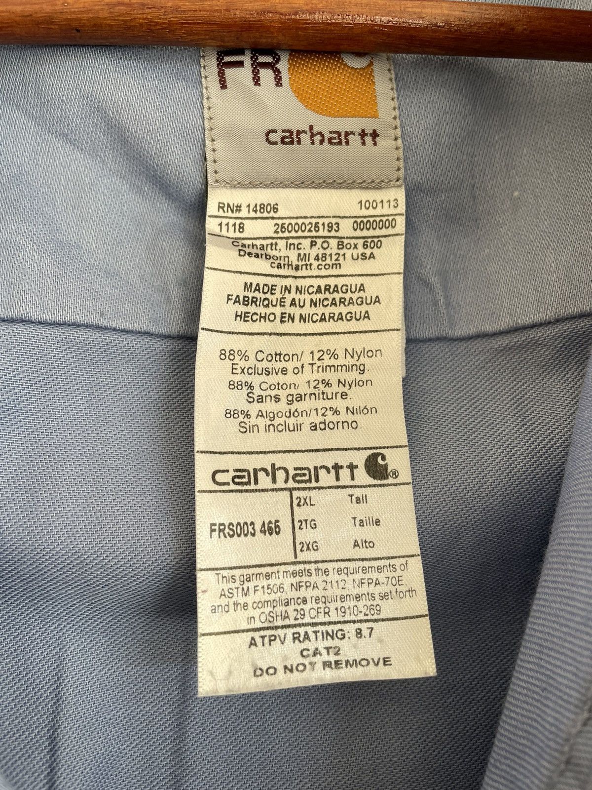 Carhartt CARHATT FLAME RESISTANT JACKET Size US XXL / EU 58 / 5 - 7 Thumbnail