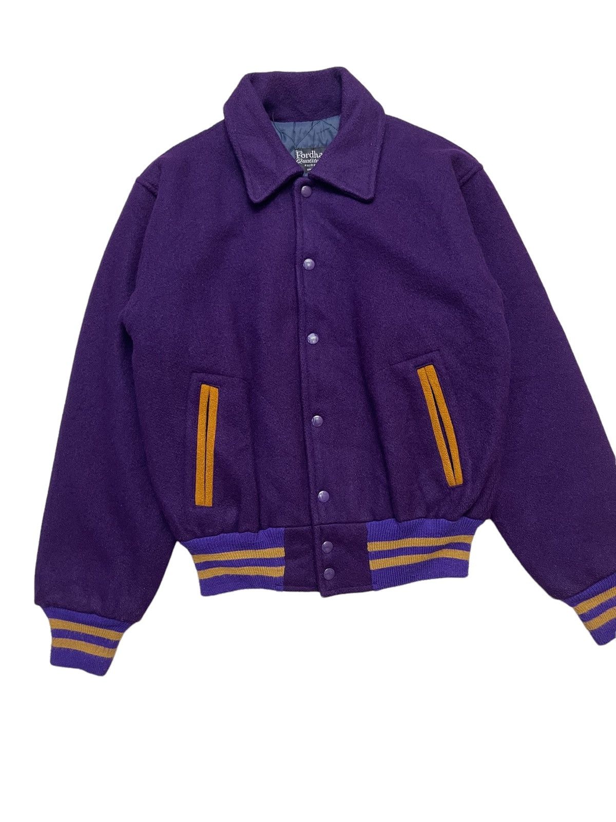 Vintage Vintage 80s Fodham Casual Varsity Jacket Size US M / EU 48-50 / 2 - 8 Thumbnail