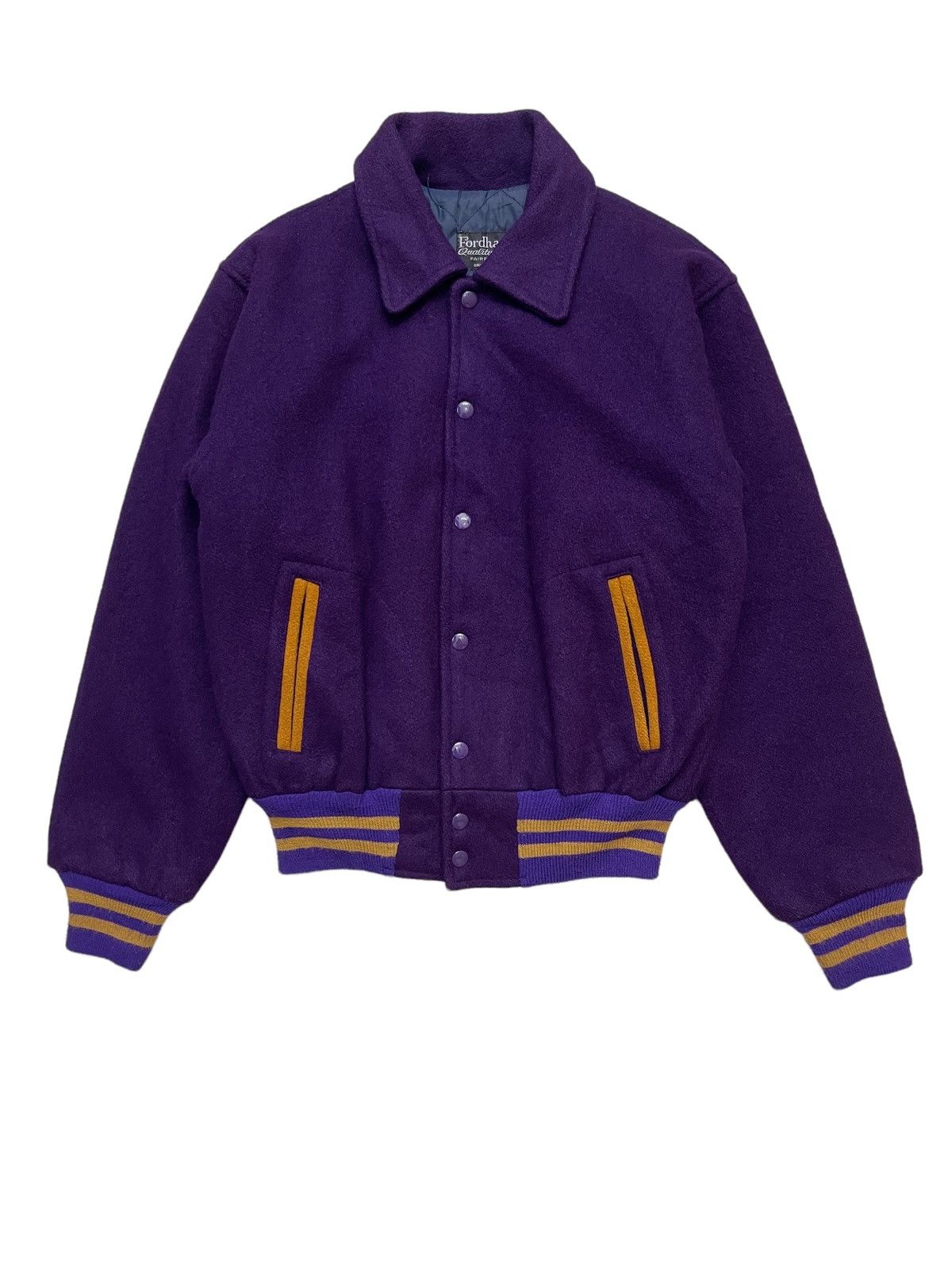 Vintage Vintage 80s Fodham Casual Varsity Jacket Size US M / EU 48-50 / 2 - 1 Thumbnail