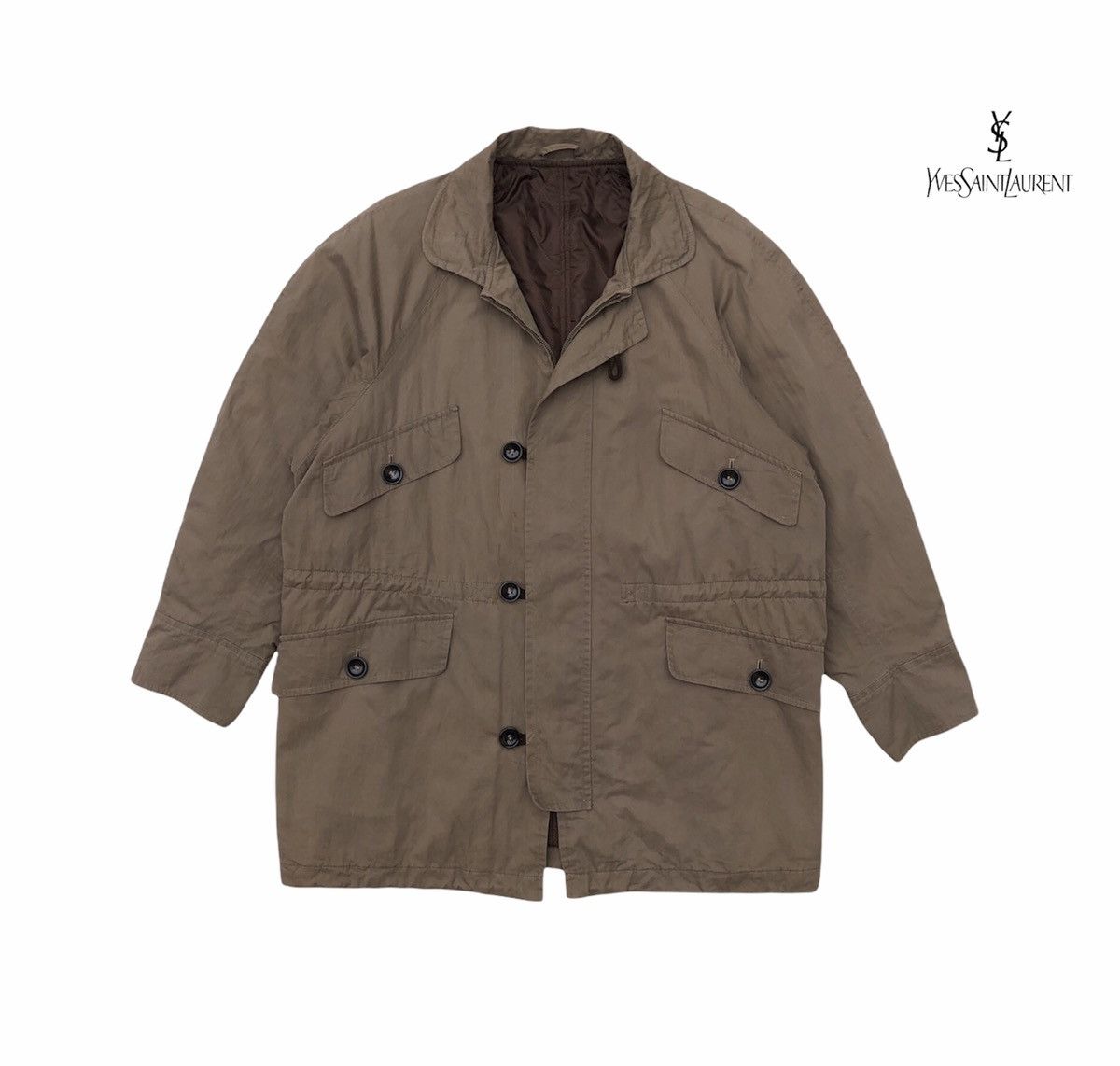 Yves Saint Laurent Vintage Yves Saint Laurent Pour Homme Safari Jacket Size US L / EU 52-54 / 3 - 1 Thumbnail