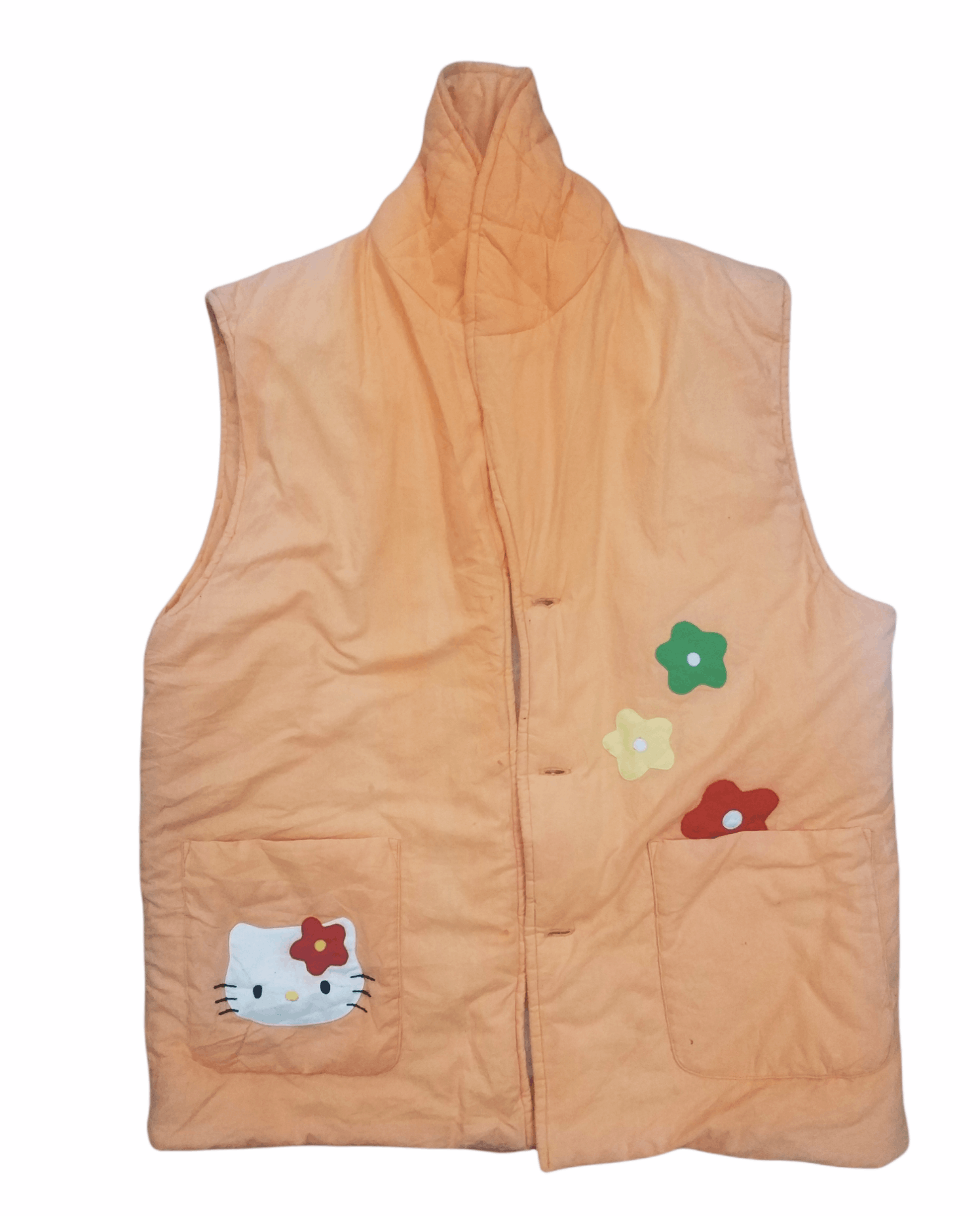 Cartoon Network 🔥Orange Hello Kitty Puffer Vest Size M / US 6-8 / IT 42-44 - 1 Thumbnail