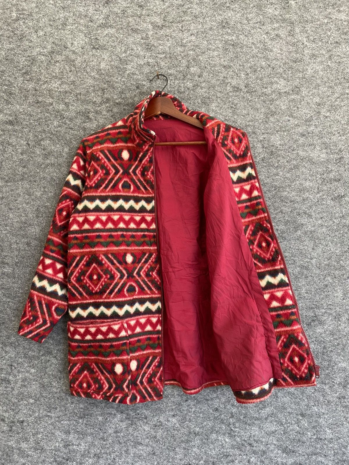 Vintage VINTAGE JAPANESE PRINTED FLEECE JACKET Size US M / EU 48-50 / 2 - 5 Thumbnail