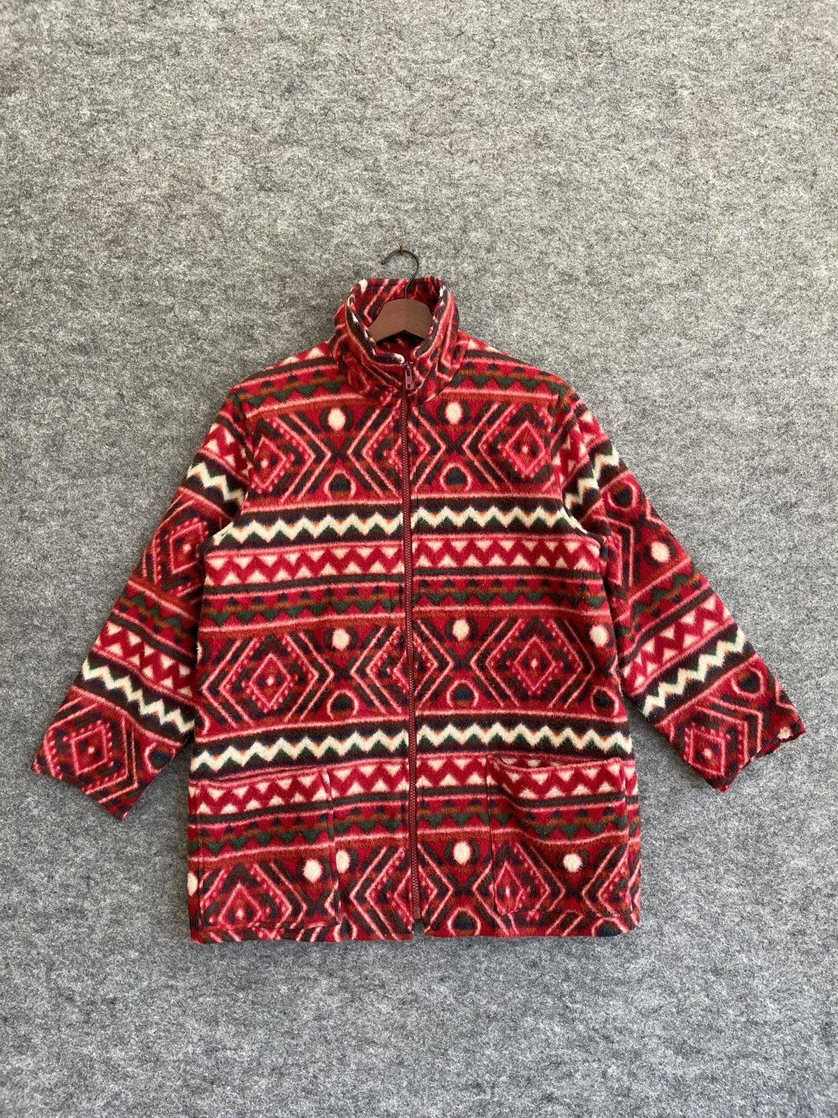 Vintage VINTAGE JAPANESE PRINTED FLEECE JACKET Size US M / EU 48-50 / 2 - 1 Thumbnail