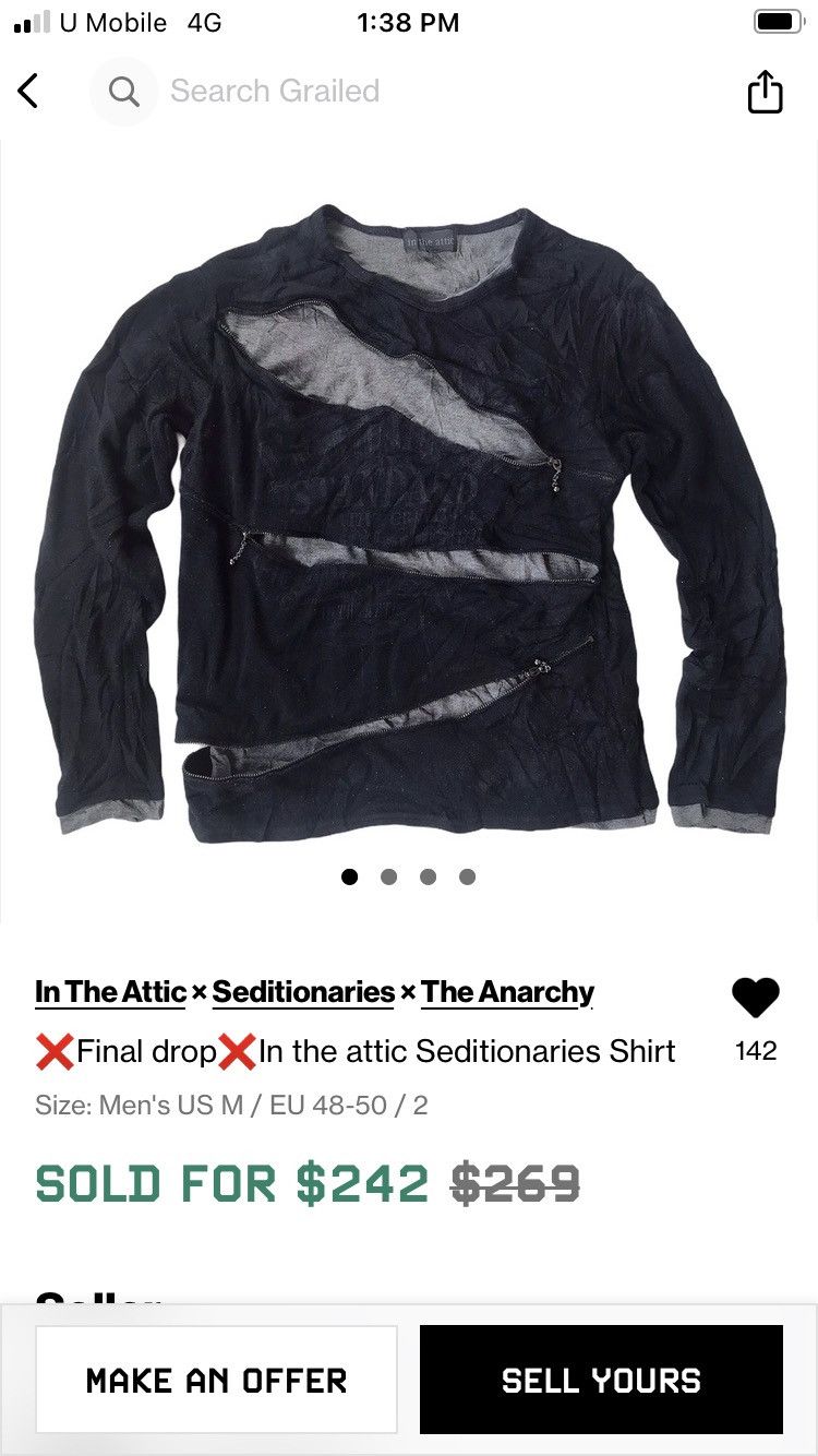 Japanese Brand Seditionaries shirts Japanese brand Size M / US 6-8 / IT 42-44 - 6 Thumbnail