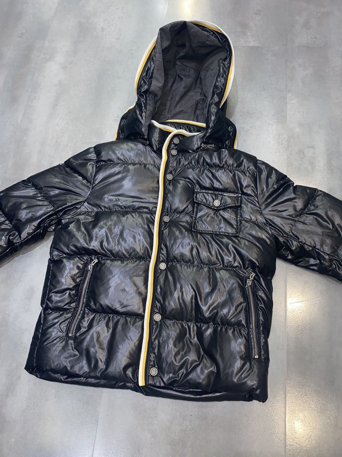John Galliano Galliano Big Logo Down Puffer Jacket Size US M / EU 48-50 / 2 - 9 Thumbnail