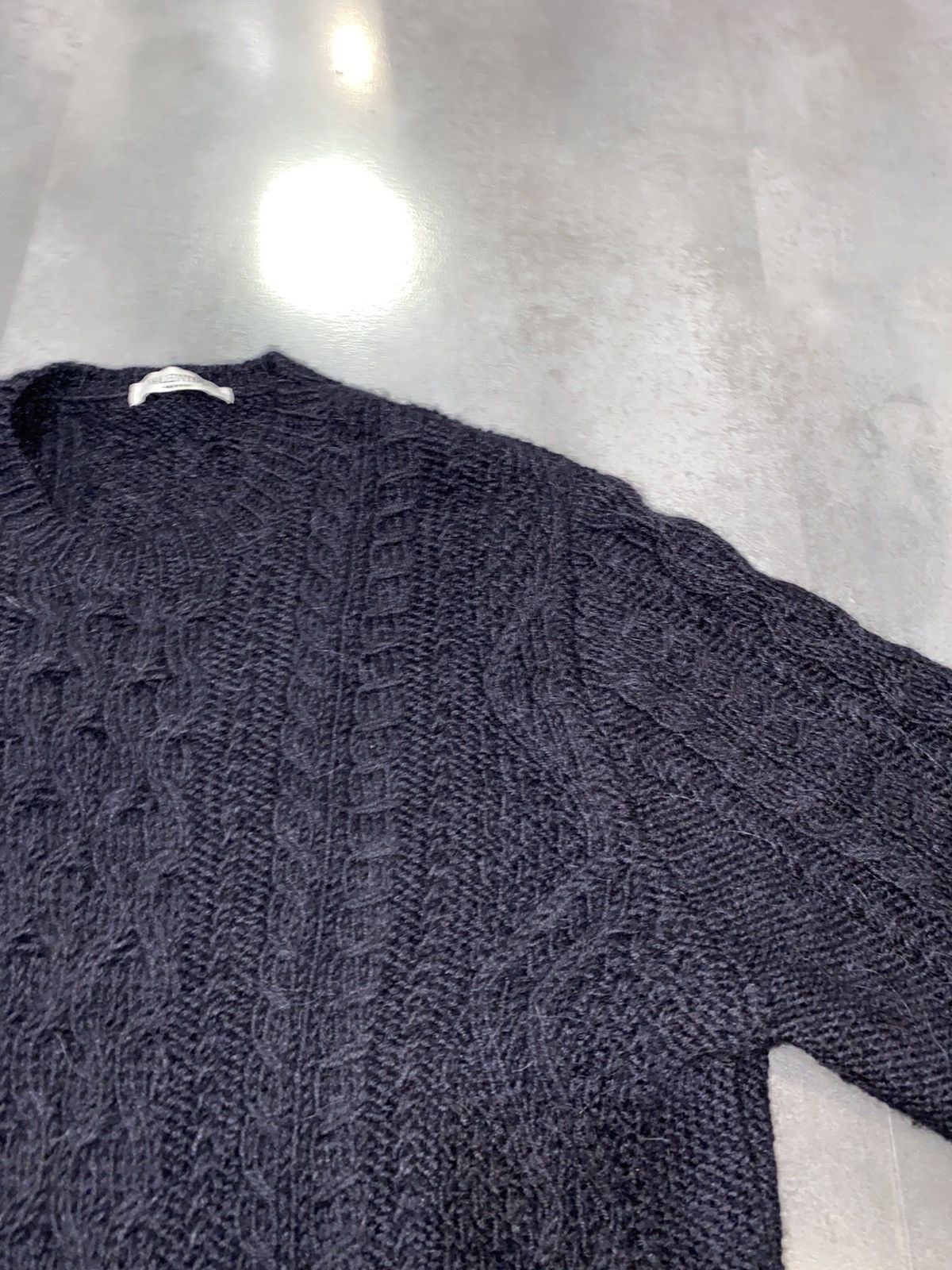 Valentino Valentino Heavy Knit Patchwork Alpaca Wool Sweater Size US L / EU 52-54 / 3 - 10 Thumbnail