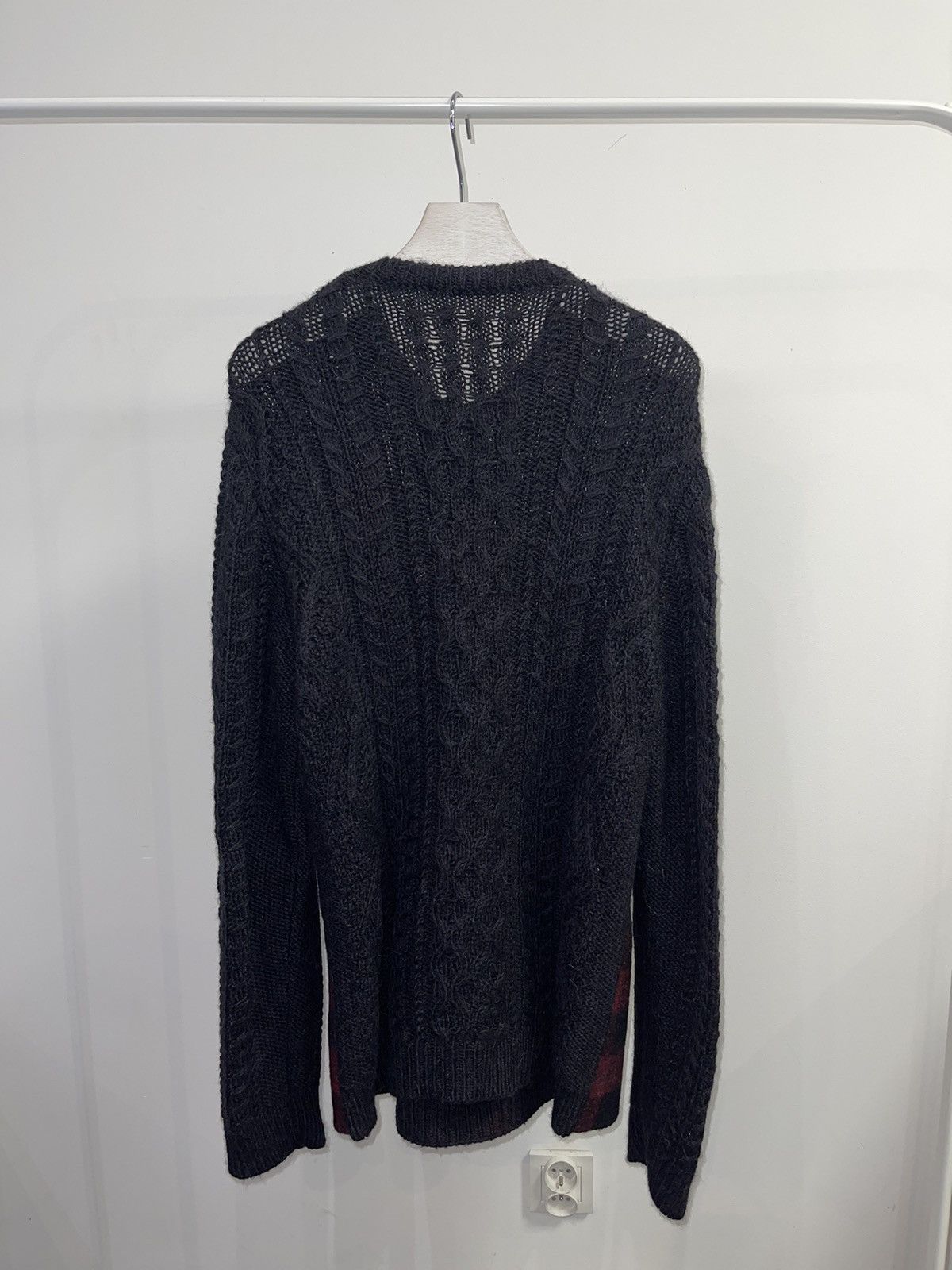Valentino Valentino Heavy Knit Patchwork Alpaca Wool Sweater Size US L / EU 52-54 / 3 - 4 Thumbnail