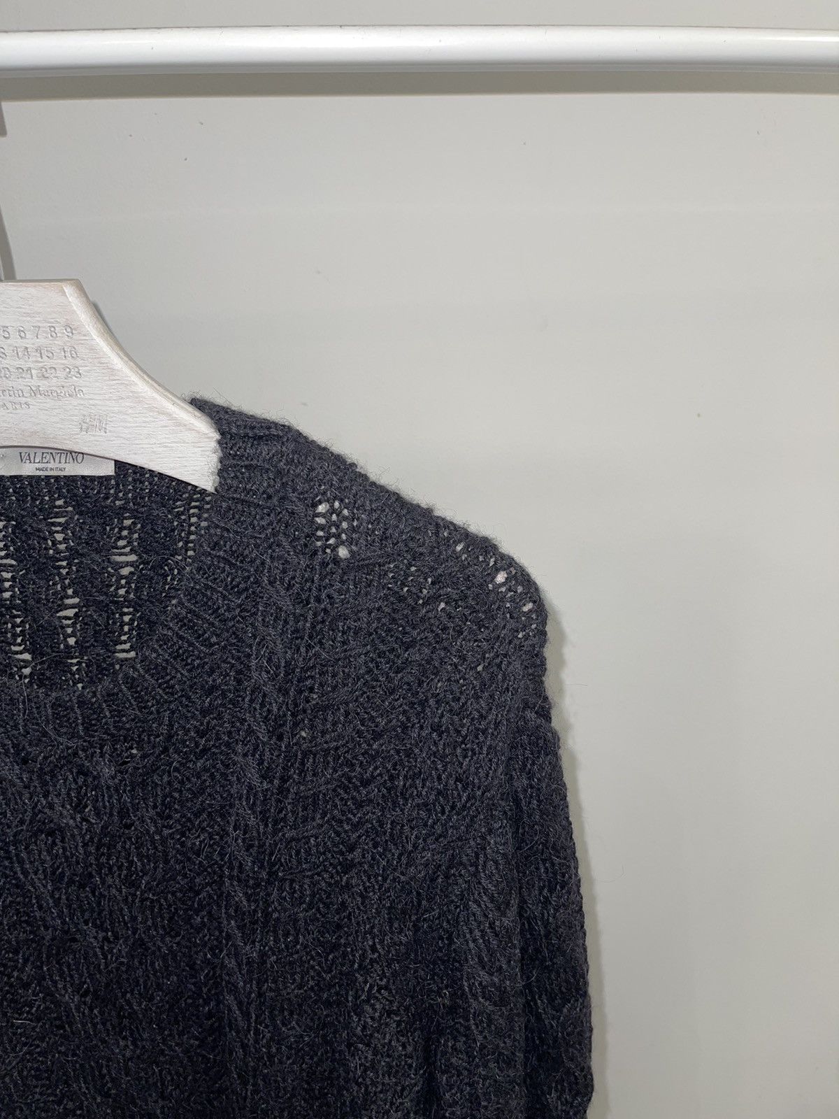 Valentino Valentino Heavy Knit Patchwork Alpaca Wool Sweater Size US L / EU 52-54 / 3 - 2 Thumbnail