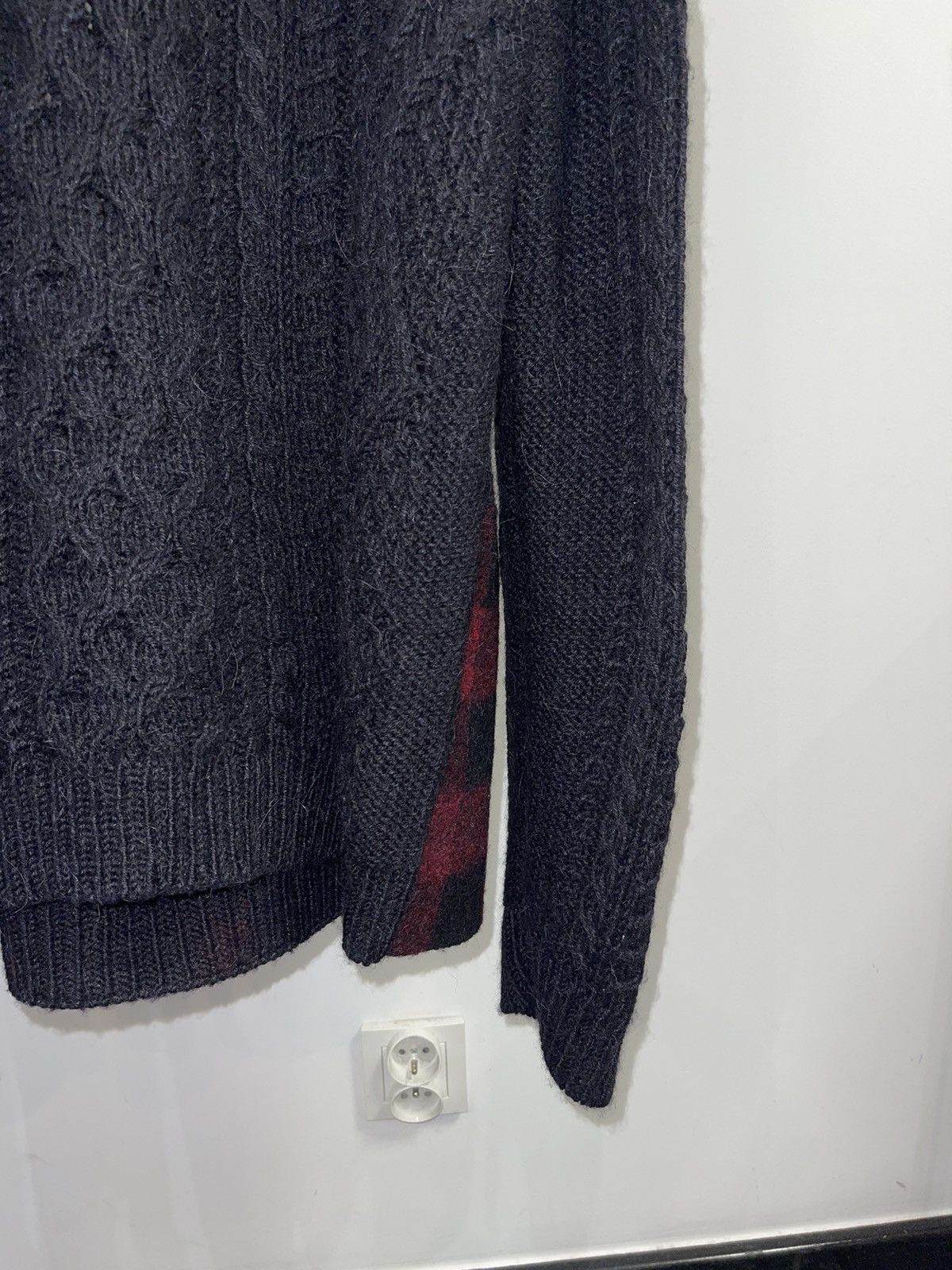 Valentino Valentino Heavy Knit Patchwork Alpaca Wool Sweater Size US L / EU 52-54 / 3 - 6 Thumbnail