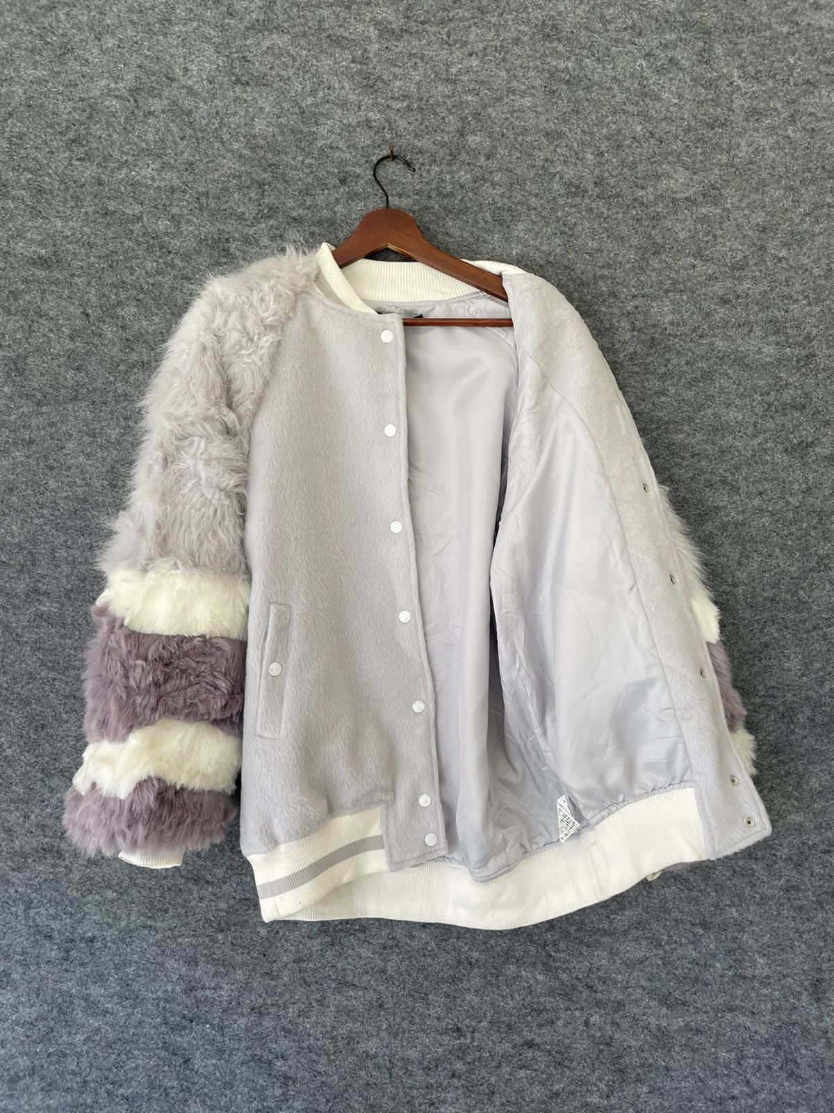 Japanese Brand ONE SPO FUR VARSITY JACKET Size US M / EU 48-50 / 2 - 5 Thumbnail