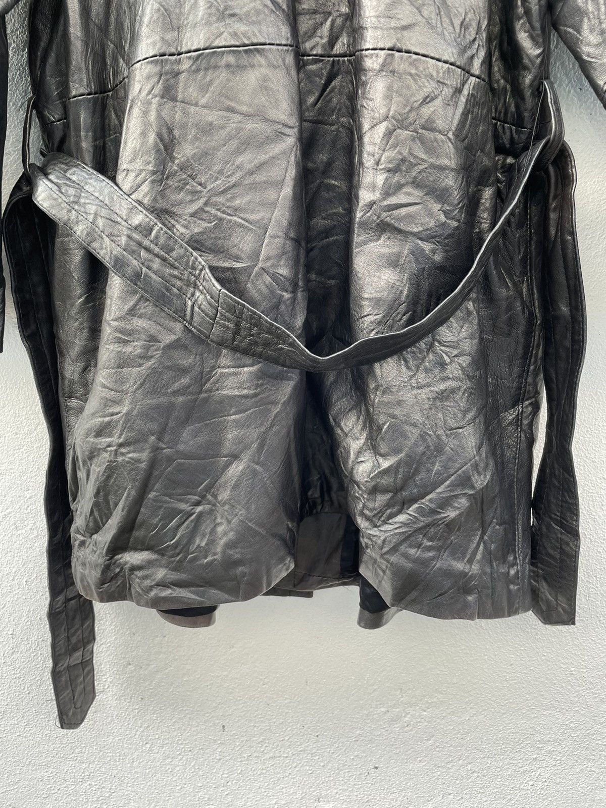 Leather Gossip Made In U.K Trench Leather Jacket Size US S / EU 44-46 / 1 - 8 Thumbnail