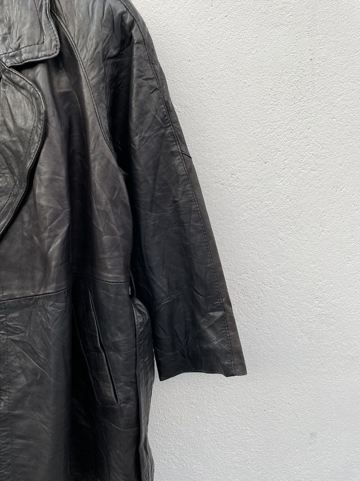 Leather Gossip Made In U.K Trench Leather Jacket Size US S / EU 44-46 / 1 - 5 Thumbnail