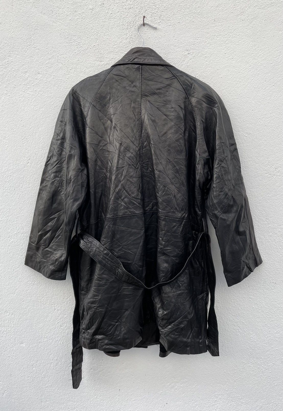 Leather Gossip Made In U.K Trench Leather Jacket Size US S / EU 44-46 / 1 - 6 Thumbnail