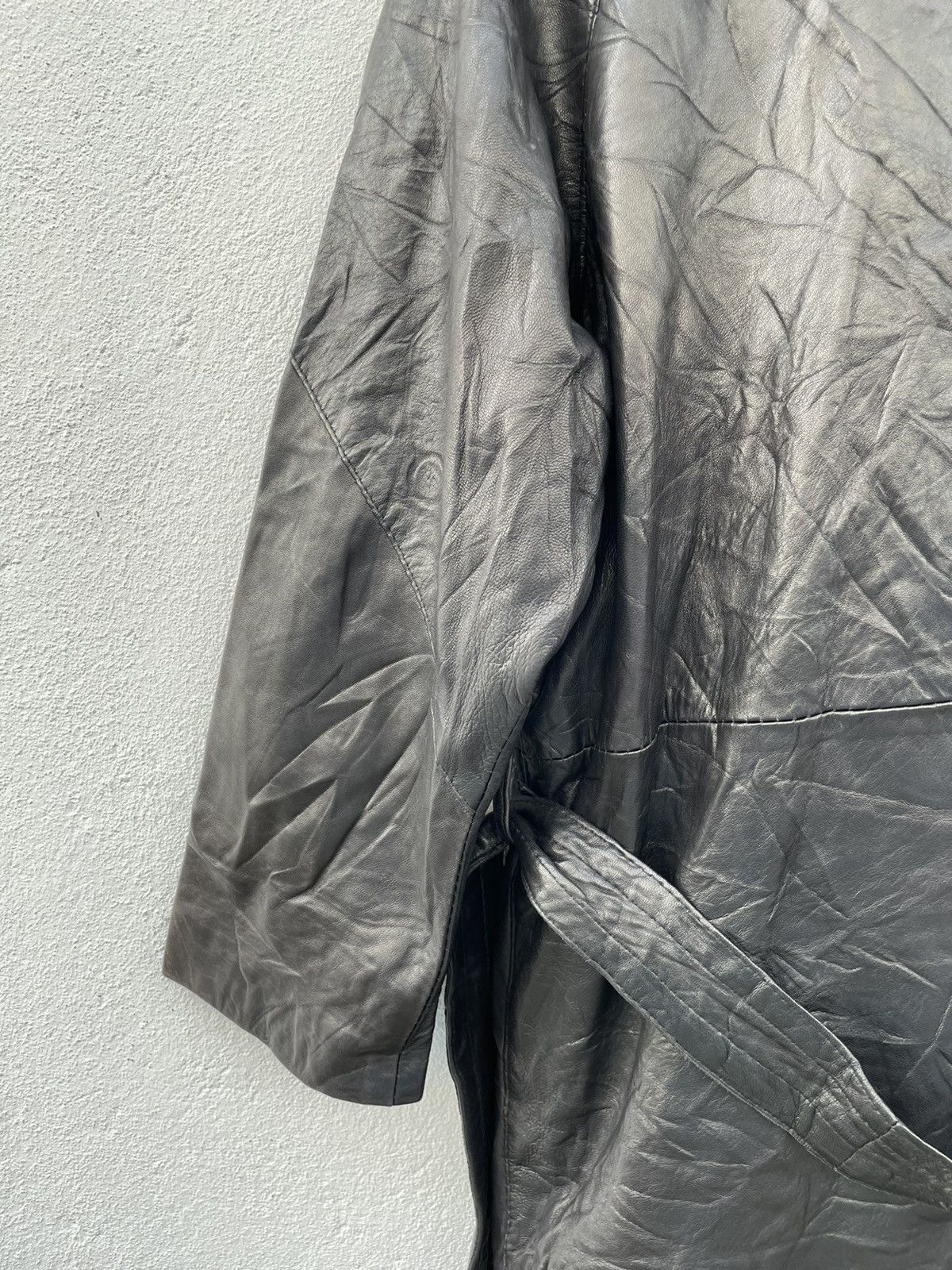 Leather Gossip Made In U.K Trench Leather Jacket Size US S / EU 44-46 / 1 - 9 Thumbnail