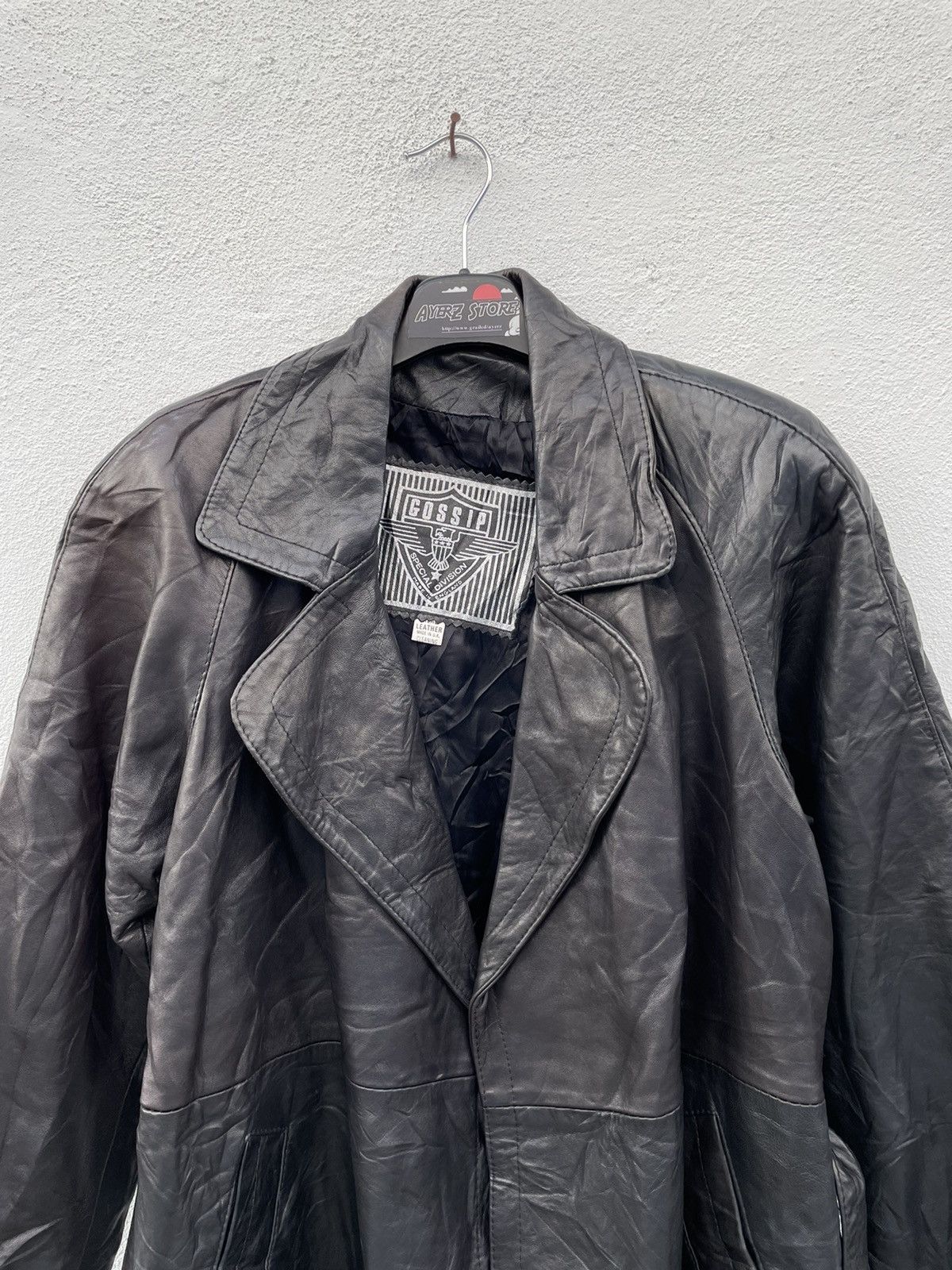 Leather Gossip Made In U.K Trench Leather Jacket Size US S / EU 44-46 / 1 - 2 Thumbnail