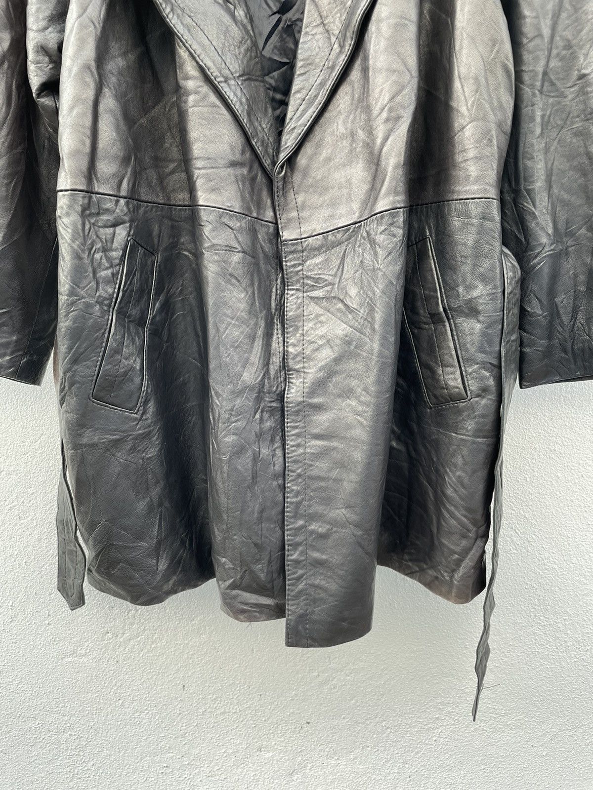 Leather Gossip Made In U.K Trench Leather Jacket Size US S / EU 44-46 / 1 - 3 Thumbnail
