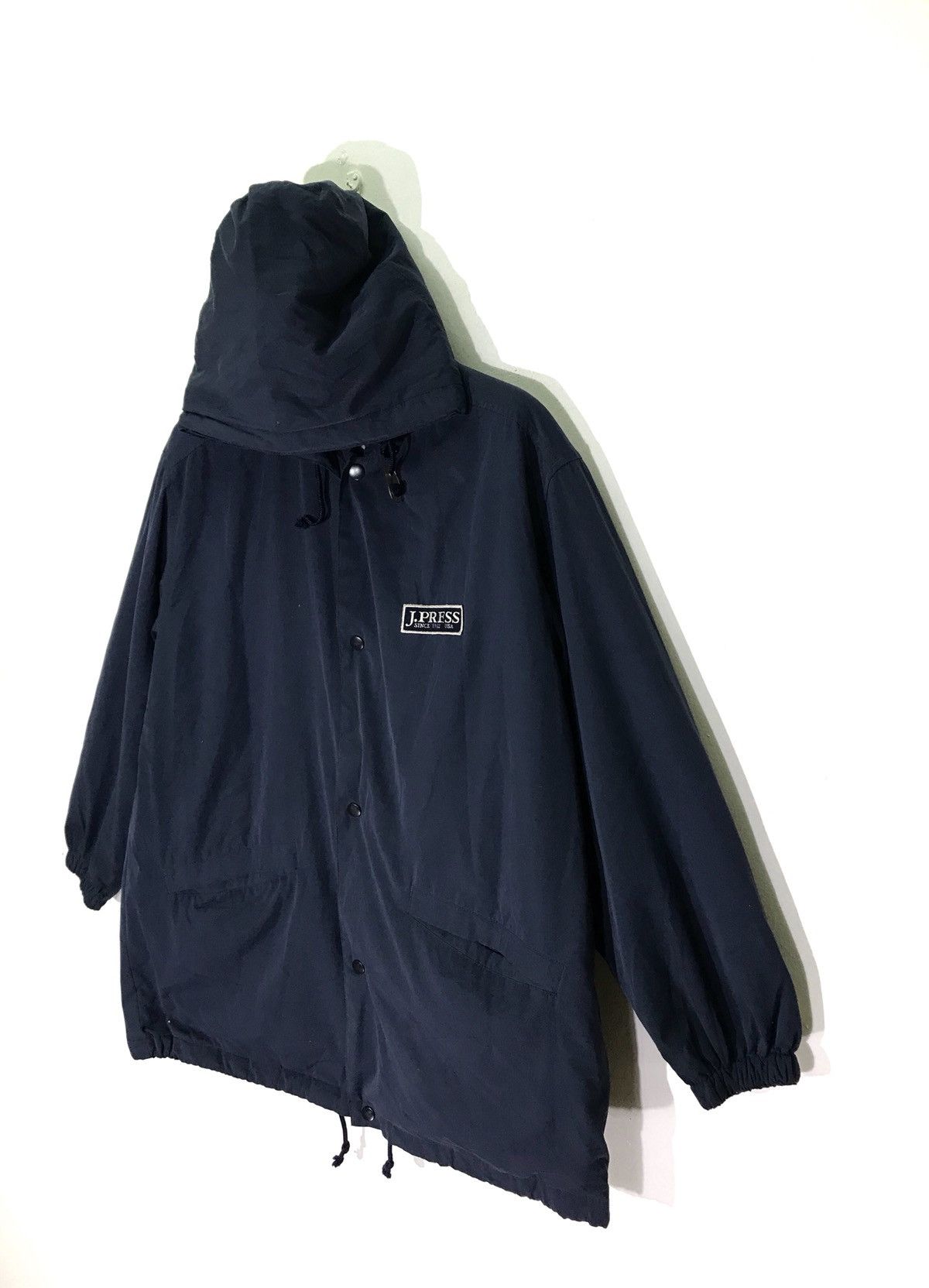 J. Press × Japanese Brand Vintage J Press Big Logo Hooded Windbreaker Jackets Size US M / EU 48-50 / 2 - 4 Thumbnail