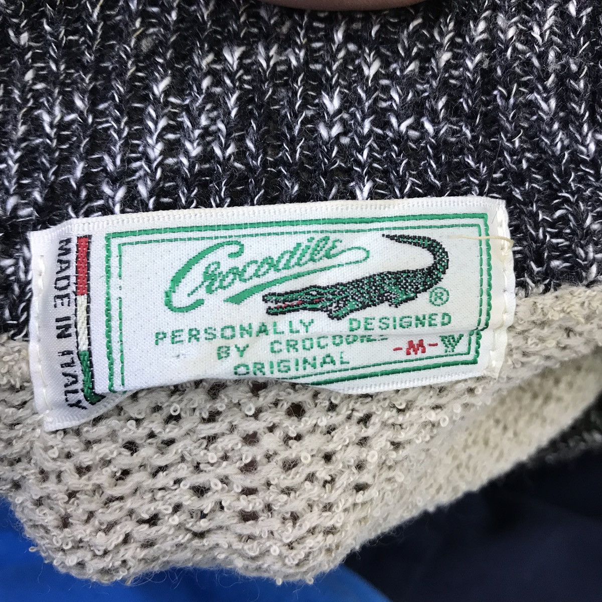 Vintage Made In Italy Vintage Crocodile Check Wool Knit Sweater Size US M / EU 48-50 / 2 - 5 Thumbnail