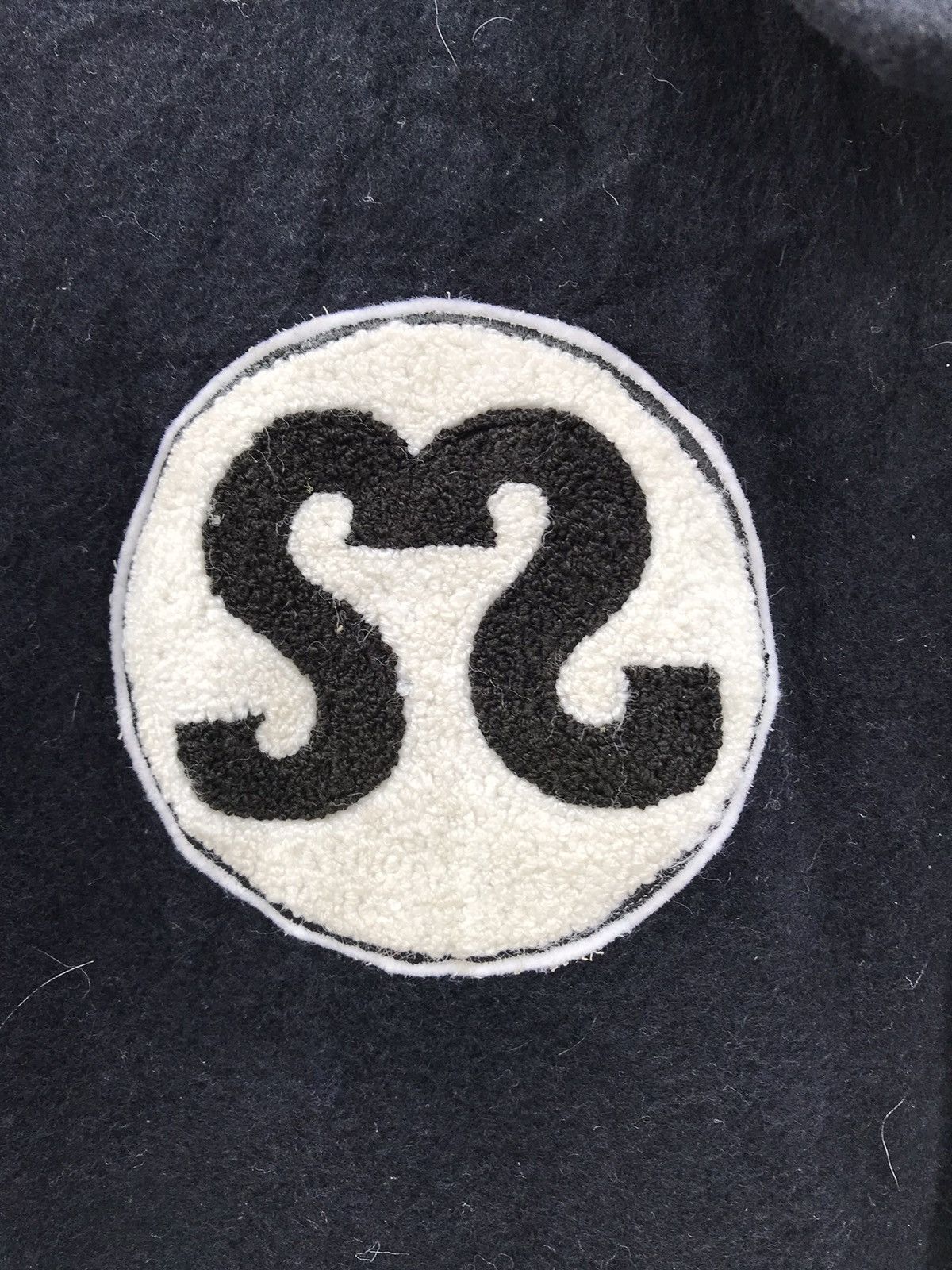 Designer × Japanese Brand Vintage 80s Shade’s Individual Design Big Logo Wool Jackets Size US L / EU 52-54 / 3 - 5 Thumbnail