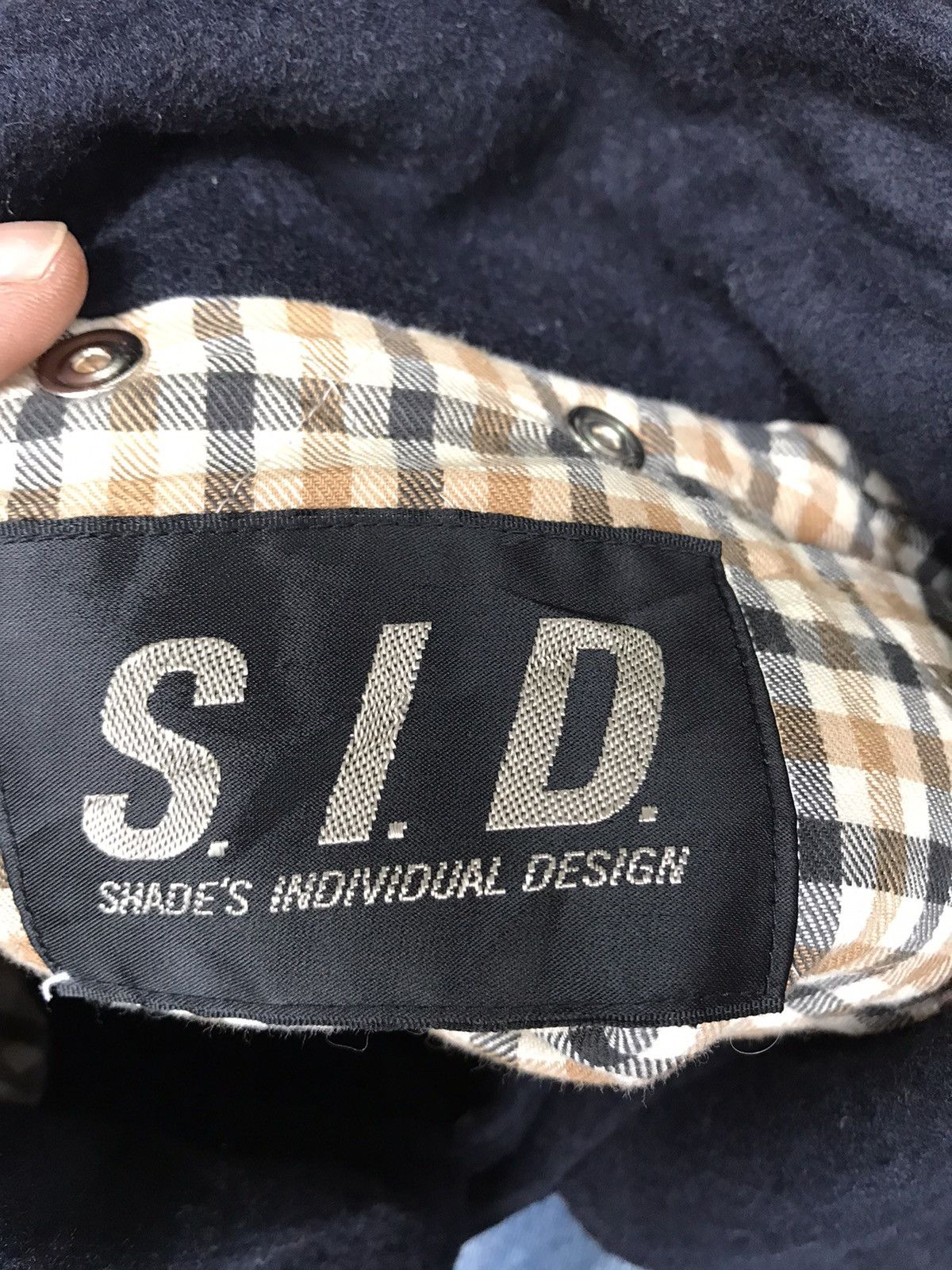 Designer × Japanese Brand Vintage 80s Shade’s Individual Design Big Logo Wool Jackets Size US L / EU 52-54 / 3 - 8 Thumbnail