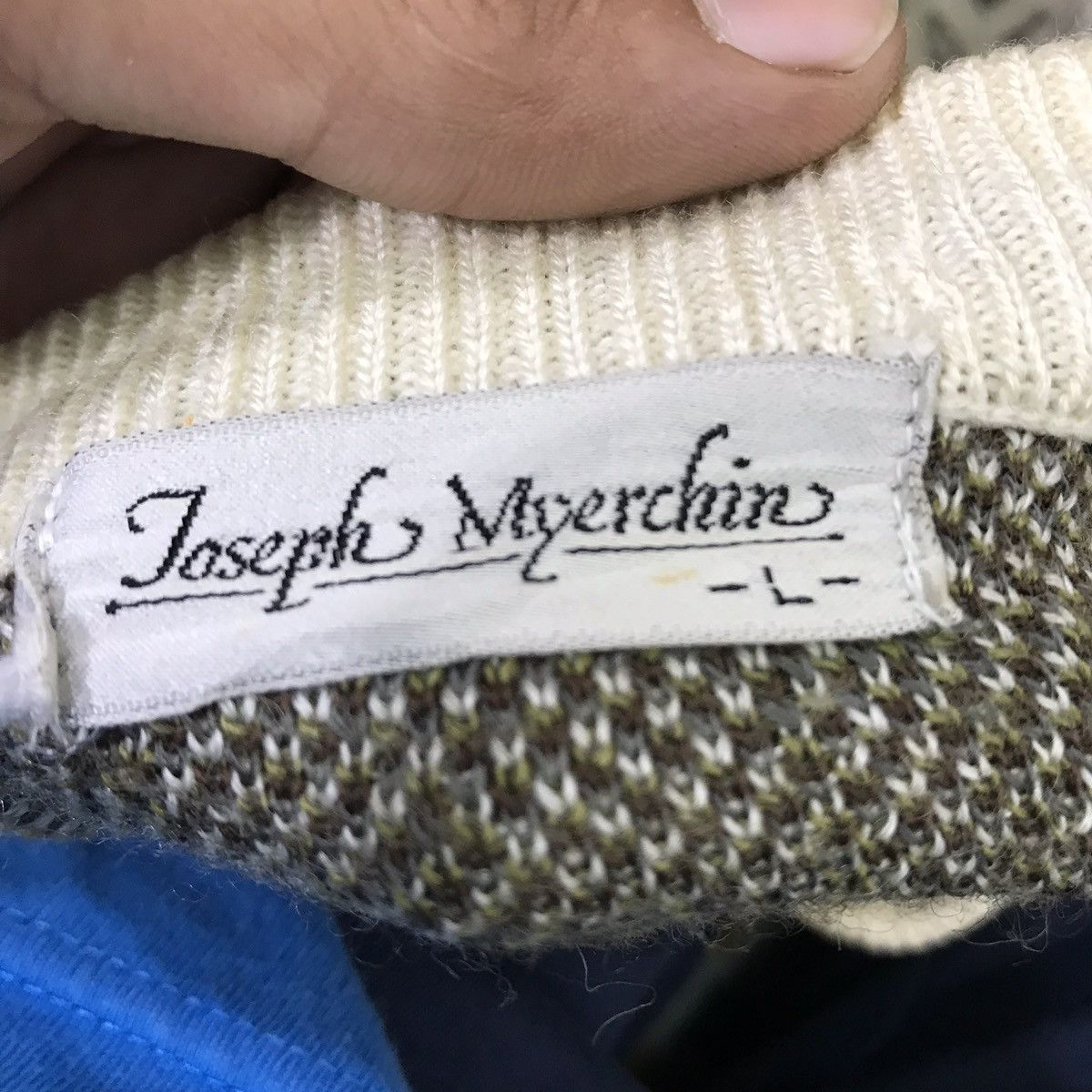 Joseph × Vintage Vintage Joseph Myerchin Art Design Knit Sweater Size US L / EU 52-54 / 3 - 4 Thumbnail