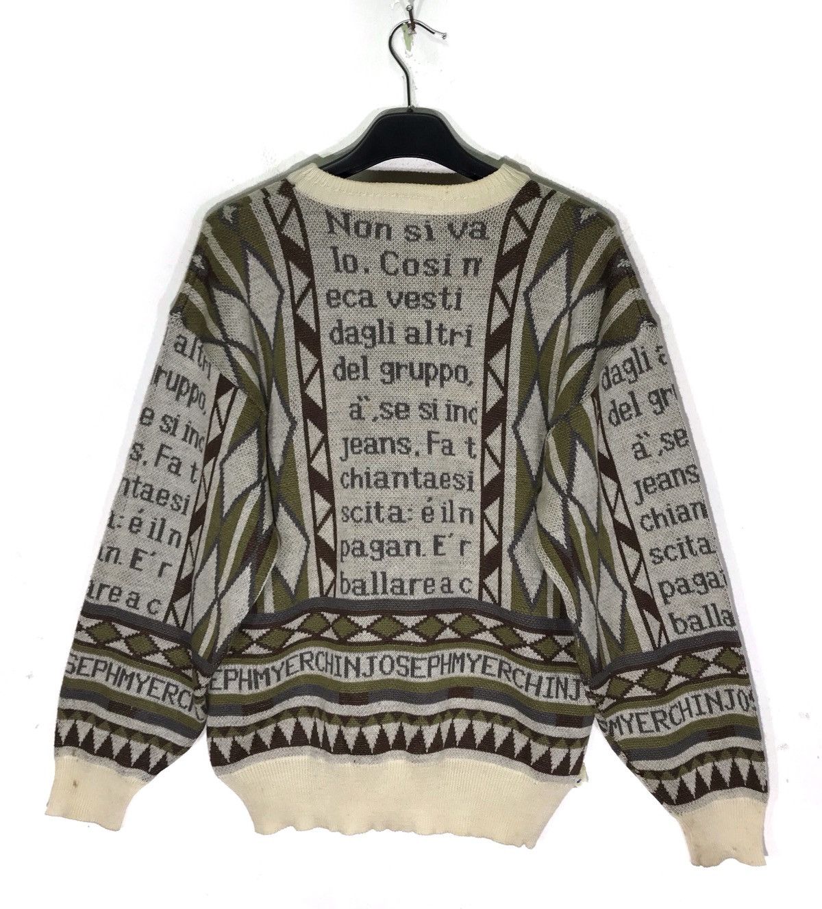 Joseph × Vintage Vintage Joseph Myerchin Art Design Knit Sweater Size US L / EU 52-54 / 3 - 3 Thumbnail